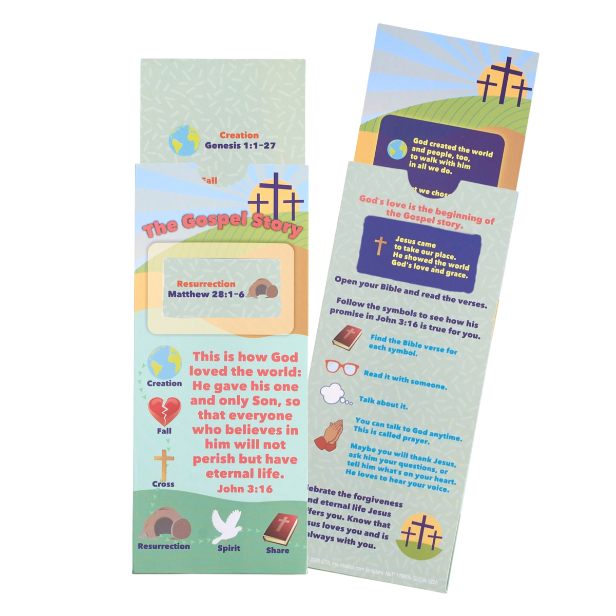 Surprise Slide Bookmark Activity - Gospel Story with Shapes
