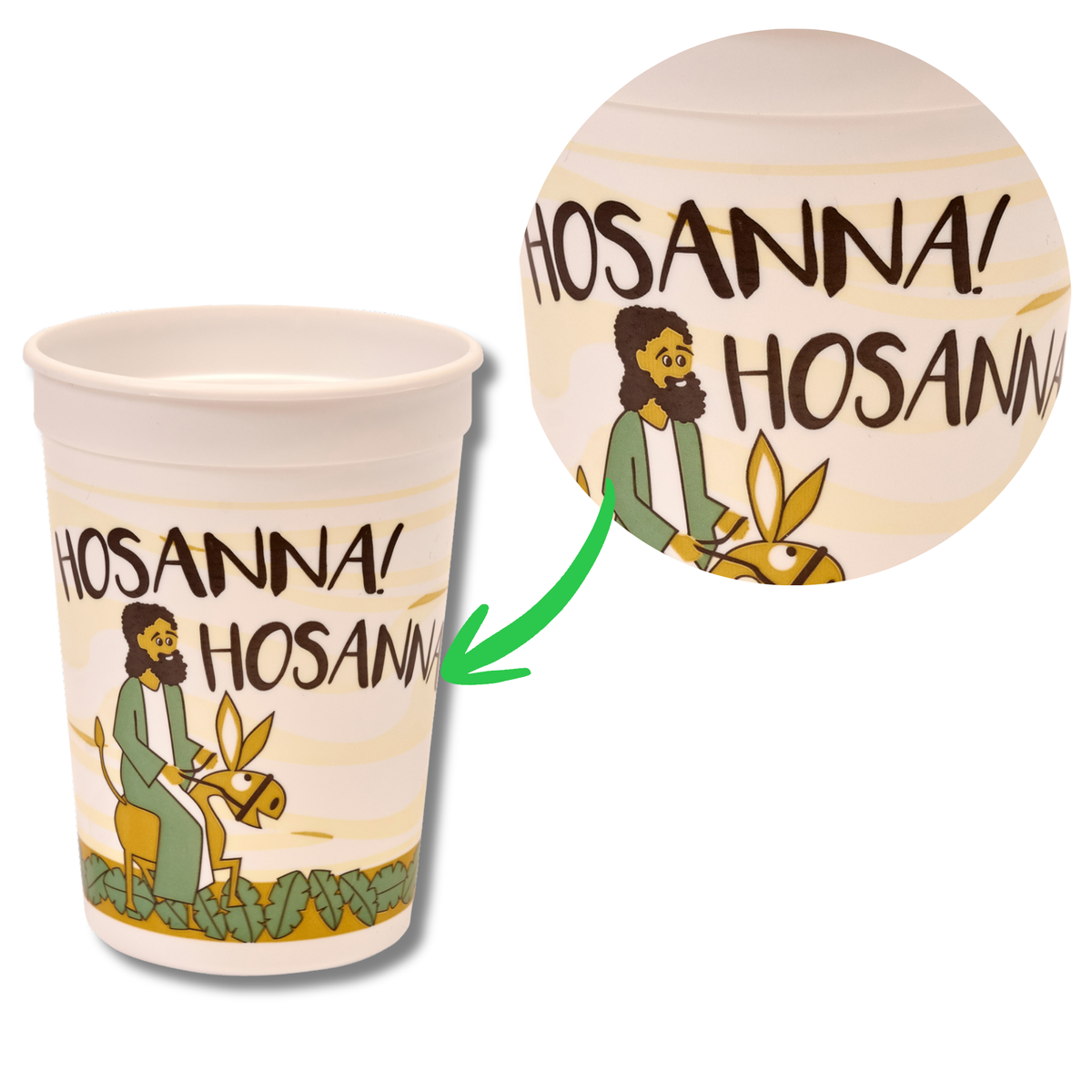 12oz Plastic Tumbler - Gentle Jesus, Gentle King