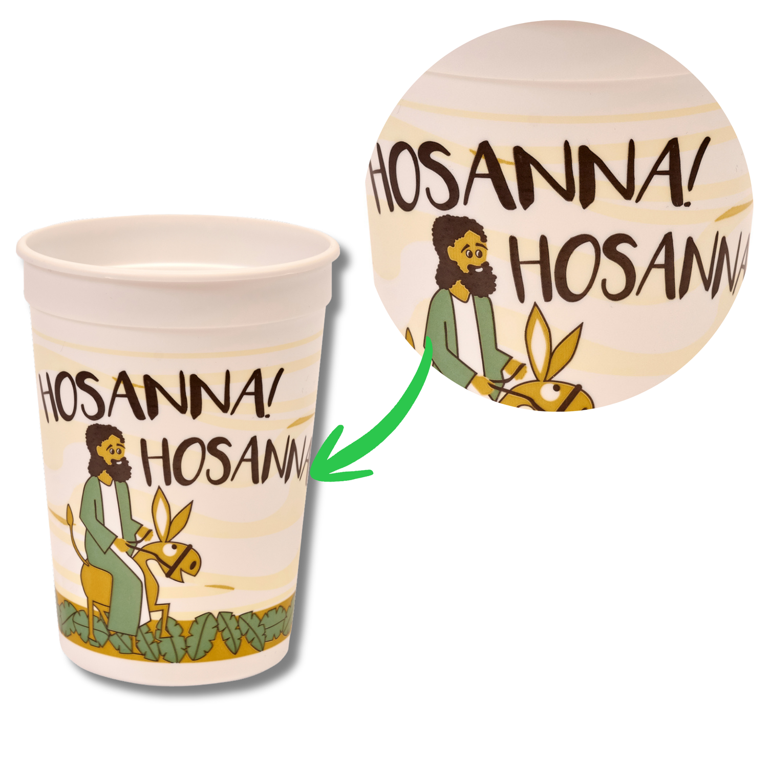 12oz Plastic Tumbler - Gentle Jesus, Gentle King