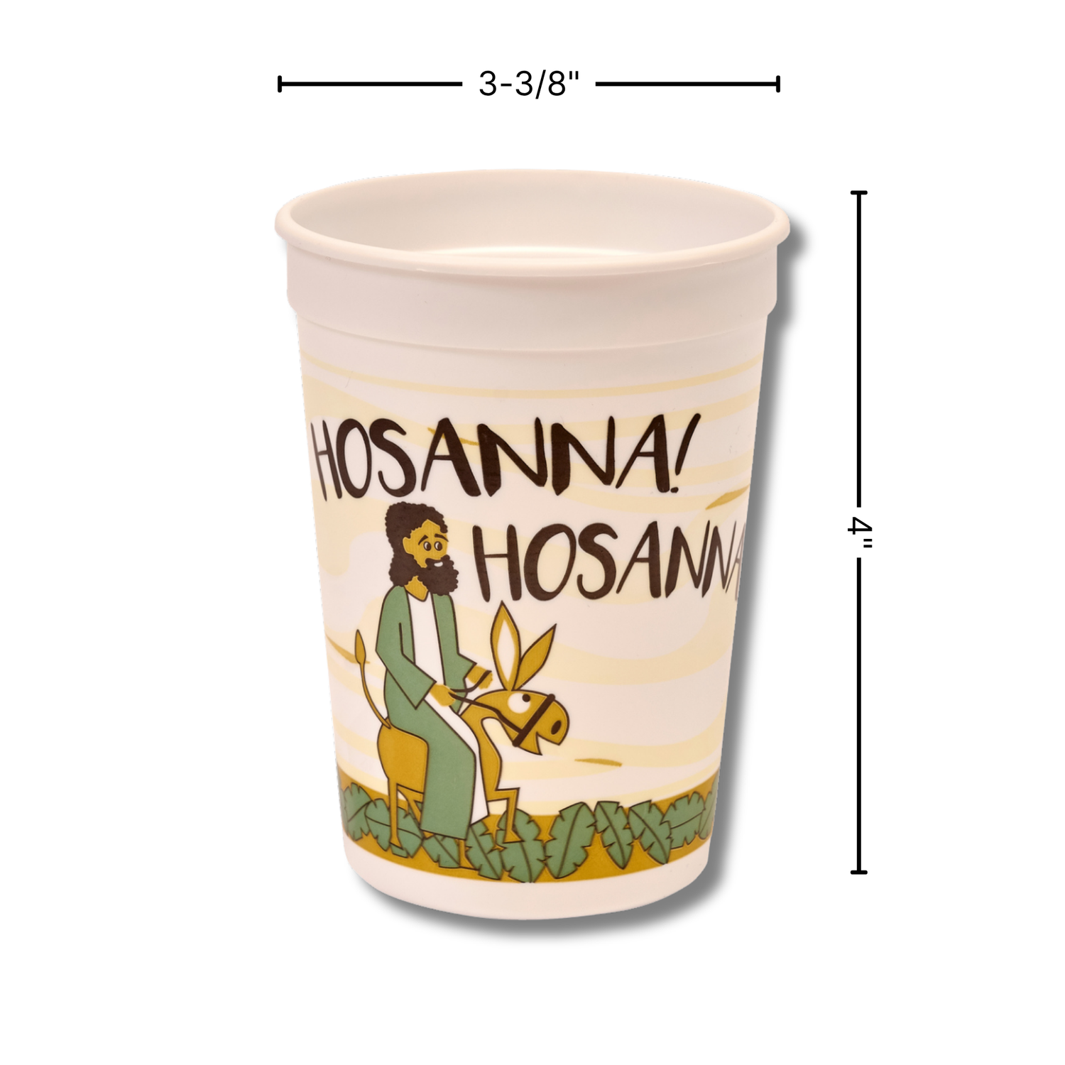 12oz Plastic Tumbler - Gentle Jesus, Gentle King