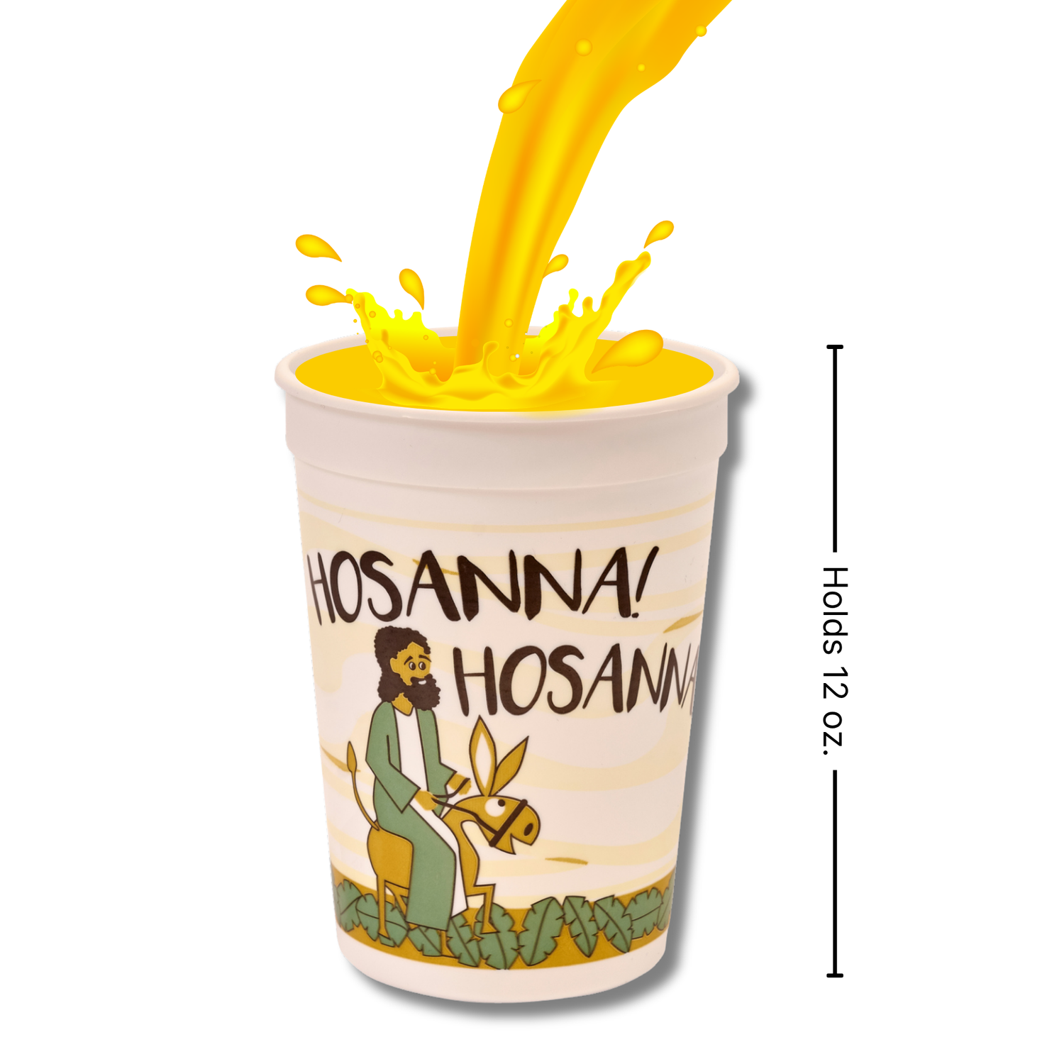 12oz Plastic Tumbler - Gentle Jesus, Gentle King