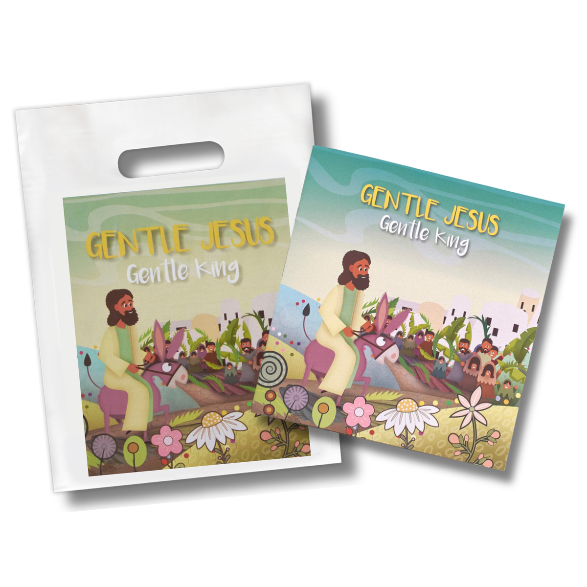 24-Page Children's Softcover Story Book with FREE Goodie Bag - Gentle Jesus, Gentle King