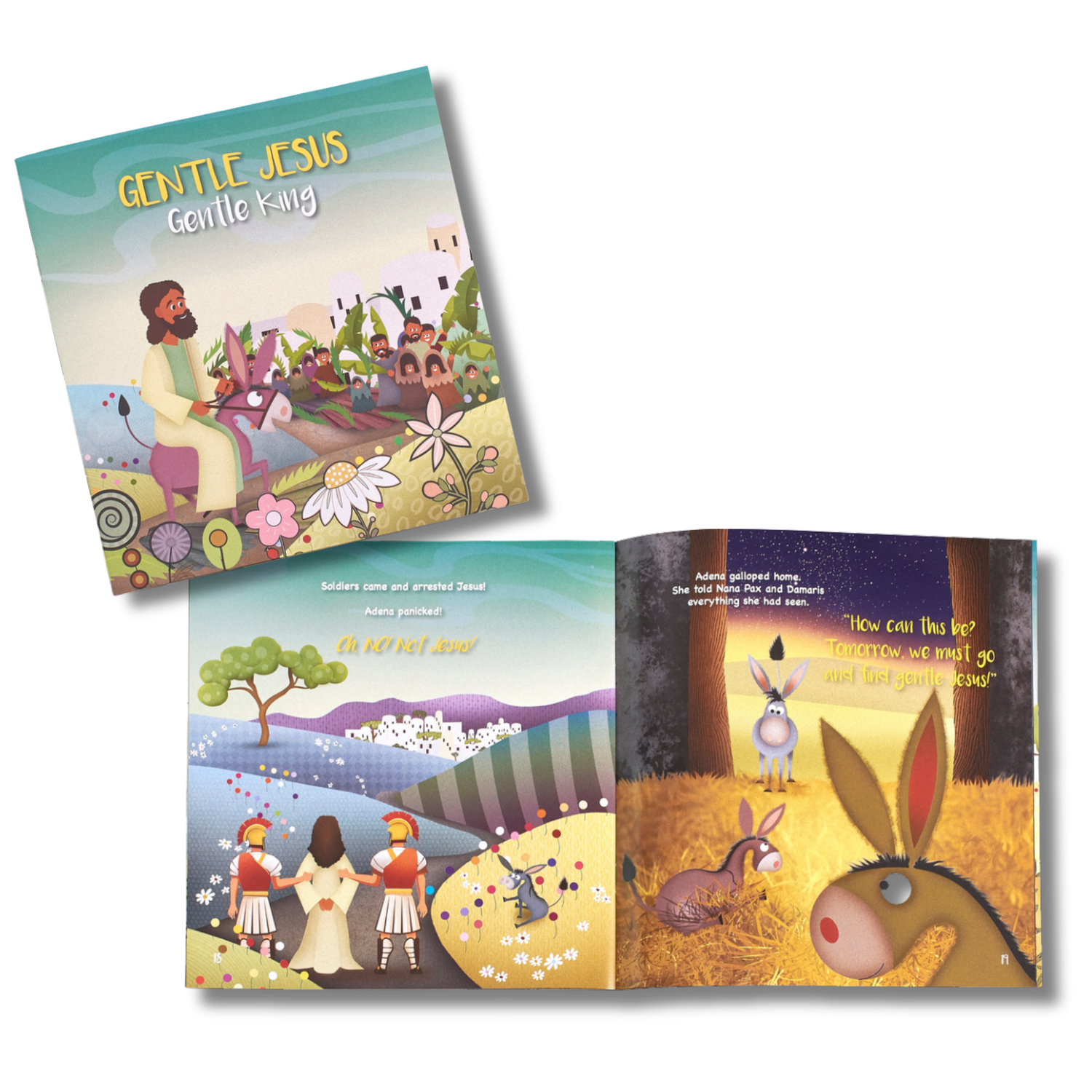 24-Page Children's Softcover Story Book with FREE Goodie Bag - Gentle Jesus, Gentle King