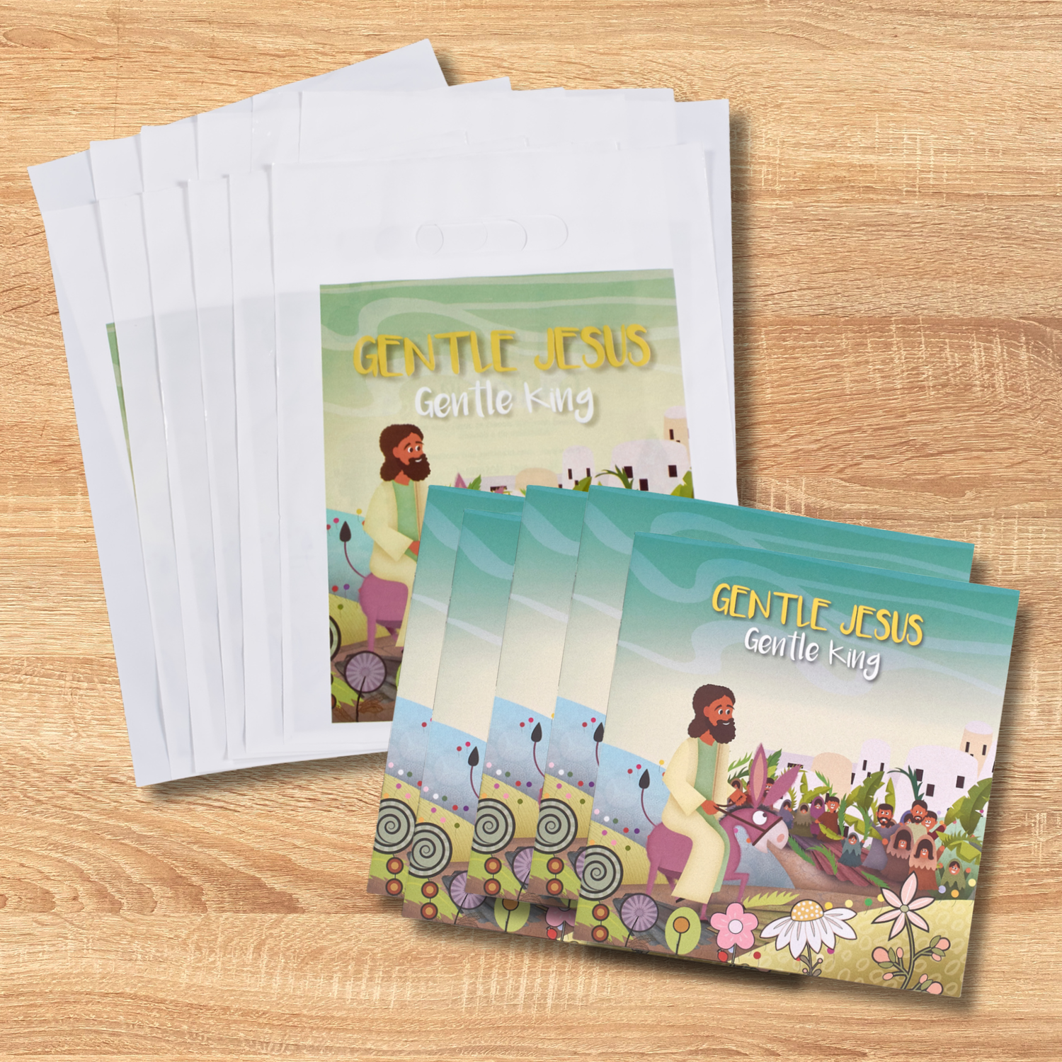 24-Page Children's Softcover Story Book with FREE Goodie Bag - Gentle Jesus, Gentle King