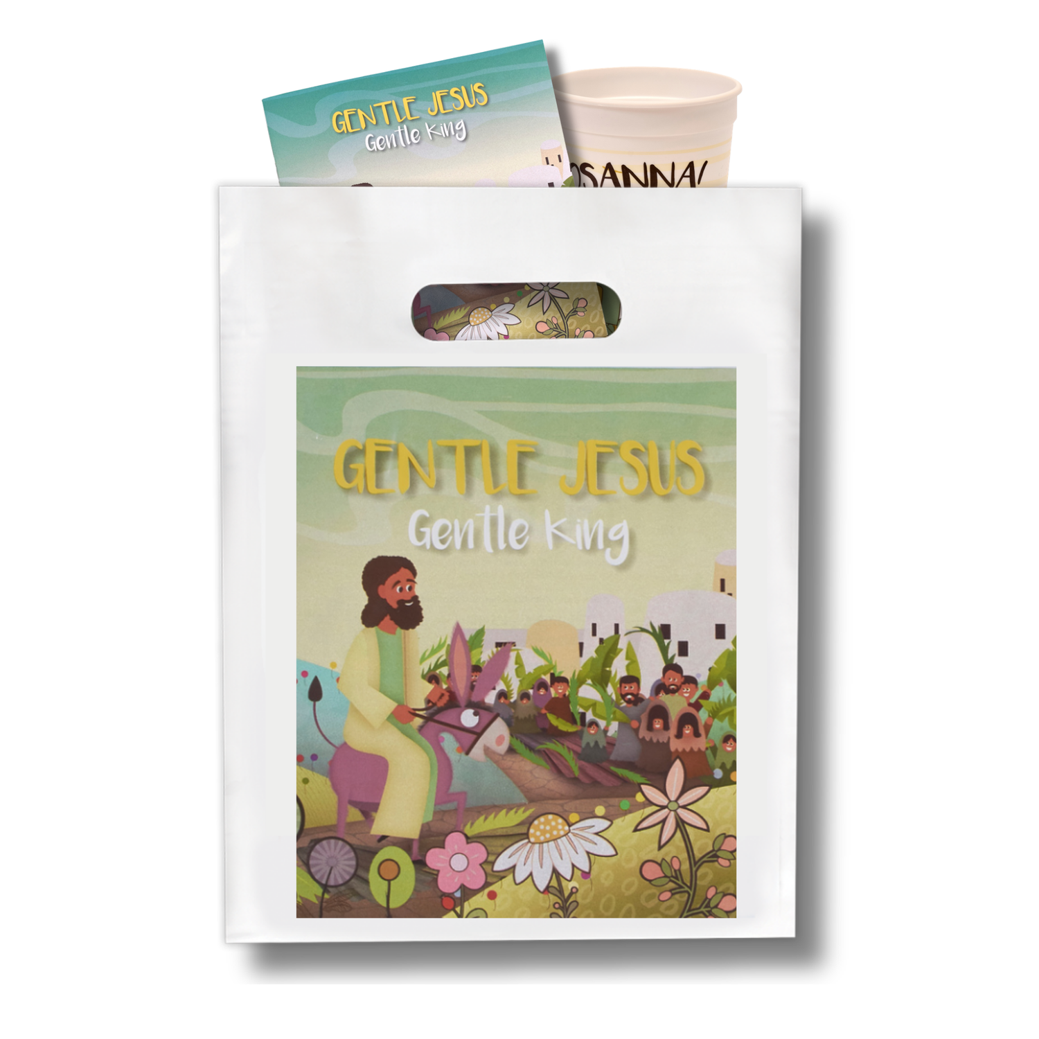 9" x 12" Goodie Bags (12 Pack) - Gentle Jesus, Gentle King