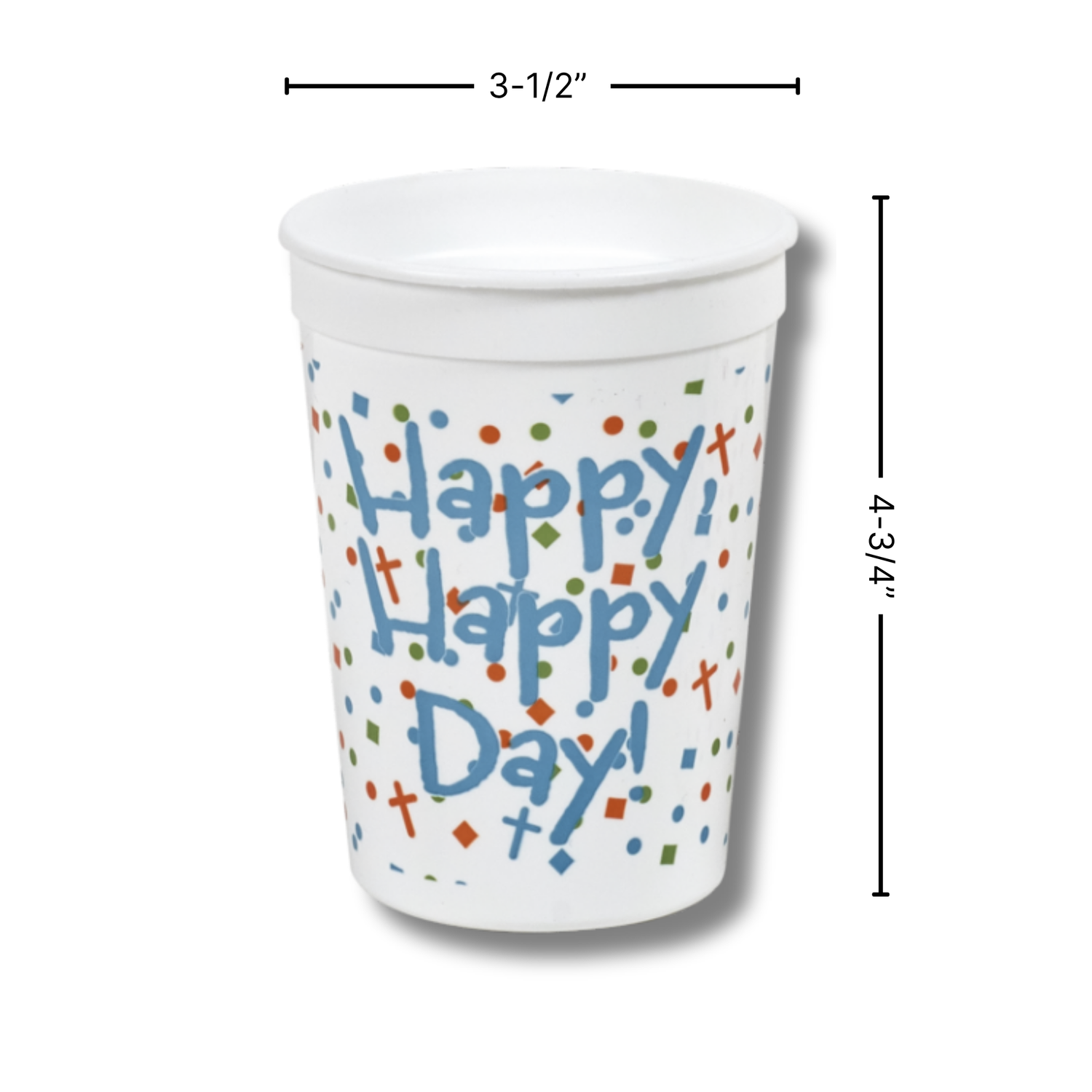 12oz Plastic Tumbler - Happy, Happy Day!