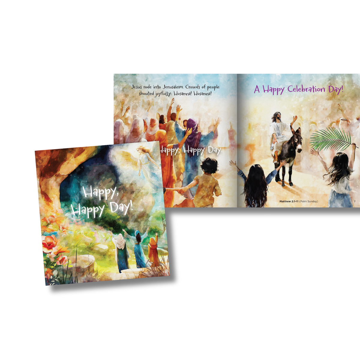 Four colorful greeting cards with artistic designs and text on a white backgrounD by CTA Christ to All & CTAKids.