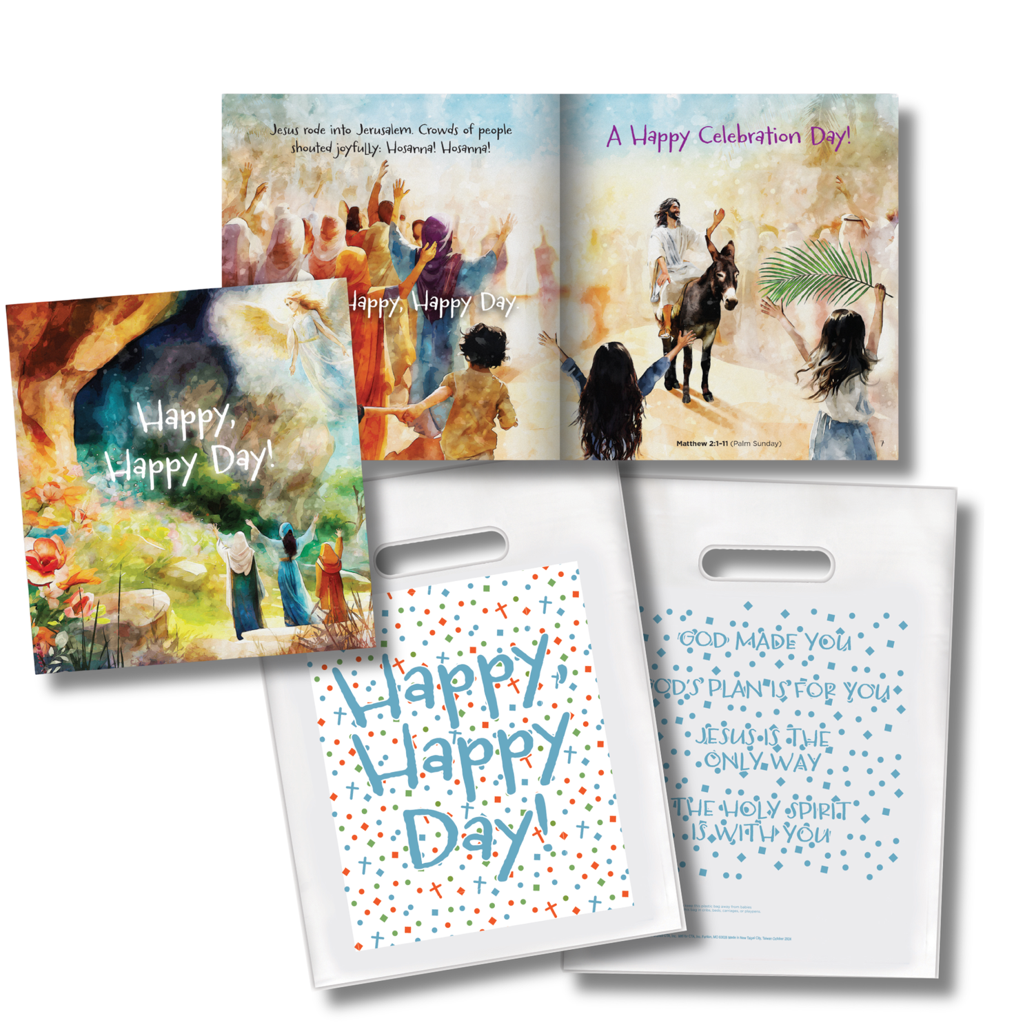 Children's Softcover Book with FREE Goodie Bag - Happy, Happy Day!