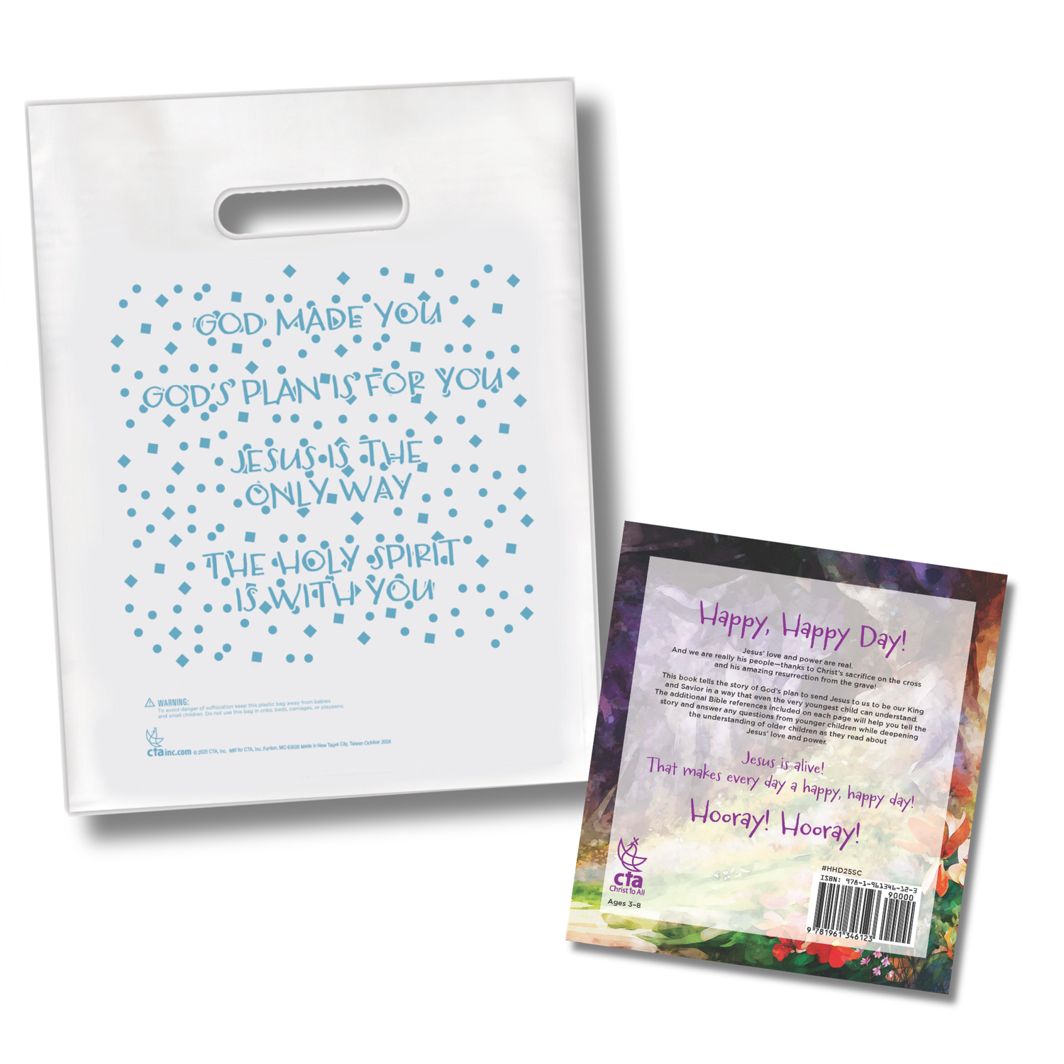 16-Page Children's Softcover Story Book with FREE Goodie Bag - Happy, Happy Day!