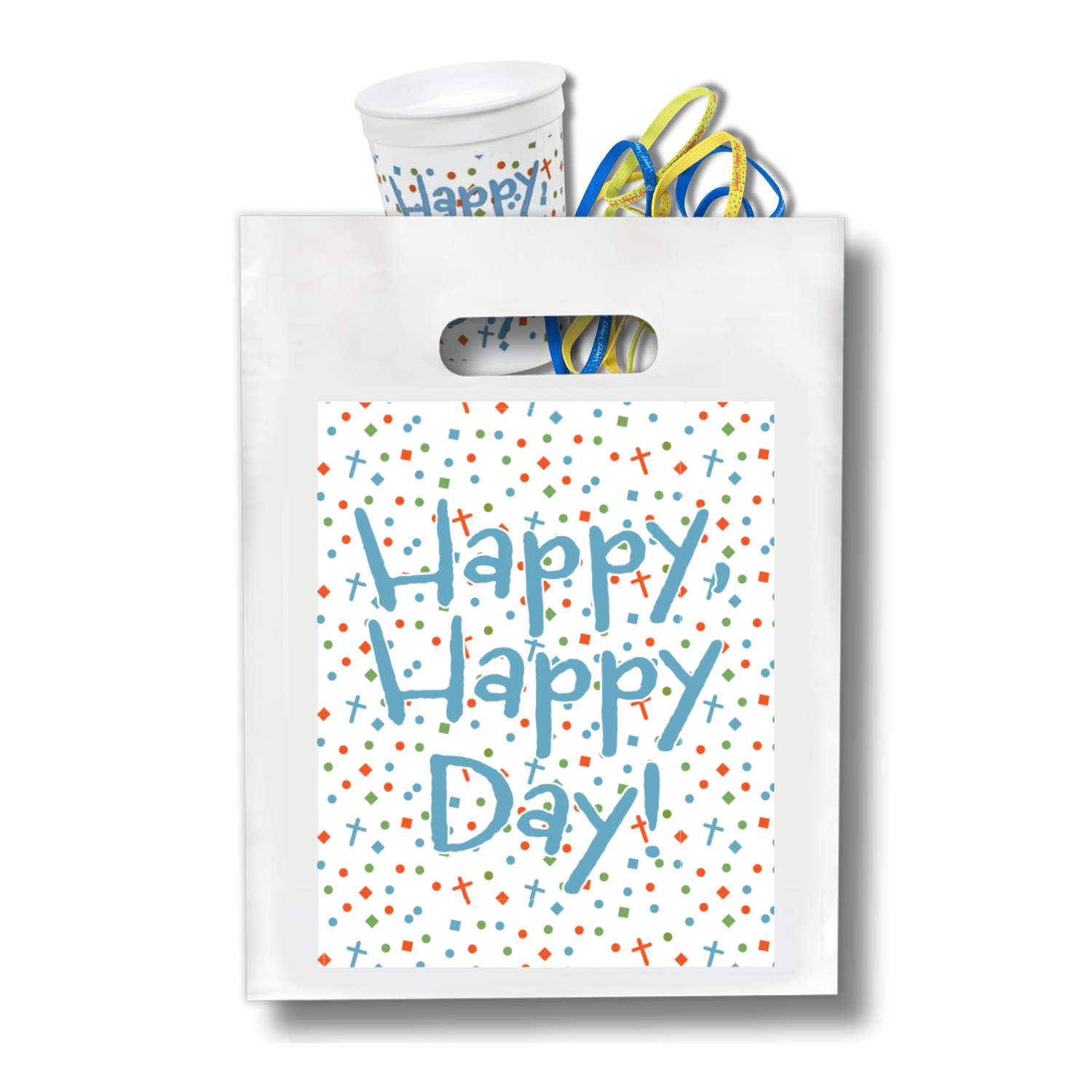 9" x 12" Goodie Bags (12 Pack) - Happy, Happy Day!