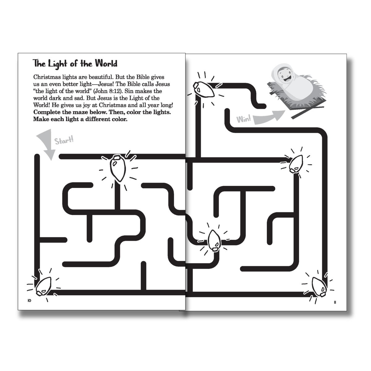 Gospel Fun for Little Ones Activity Booklet for Preschoolers - KJV - His Name Is Jesus