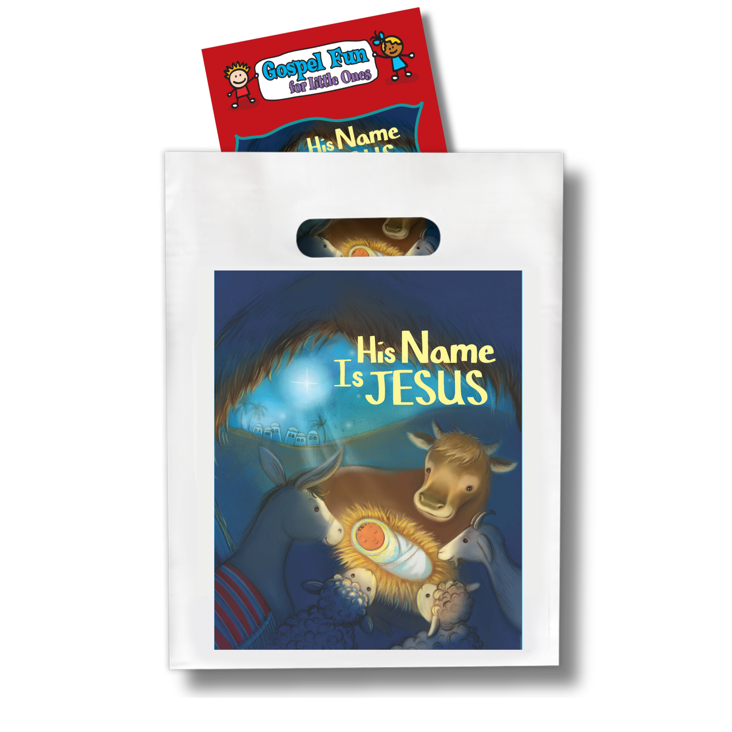 9" x 12" Goodie Bags (12 Pack) - His Name Is Jesus