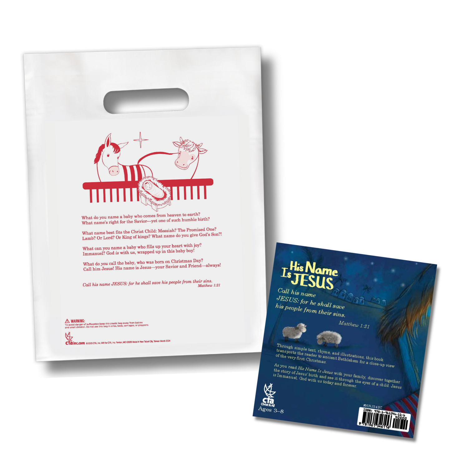16-Page Children's Softcover Story Book with FREE Goodie Bag - His Name Is Jesus