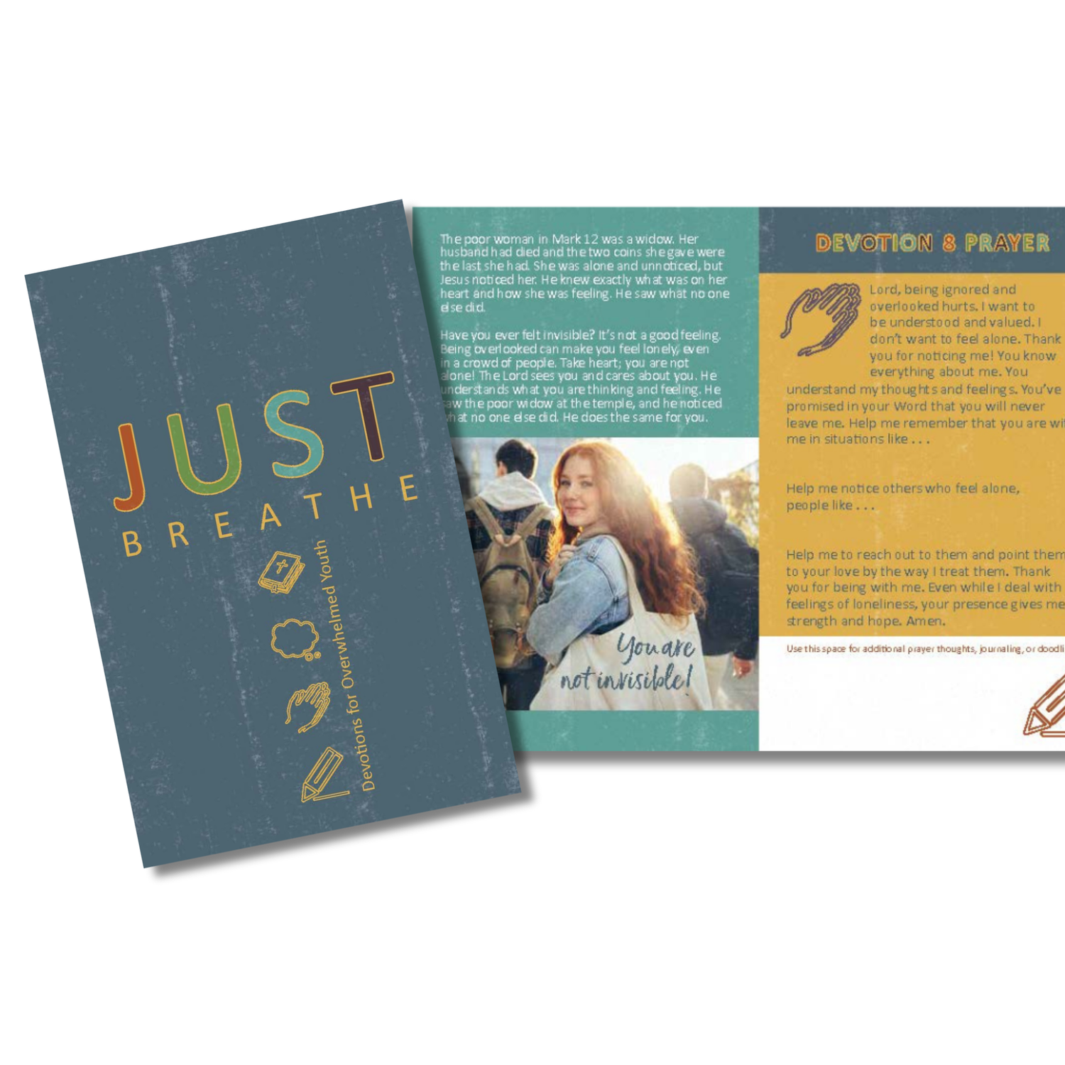 Pocket-Sized Biblical Teen Reference Booklet: Just Breathe.