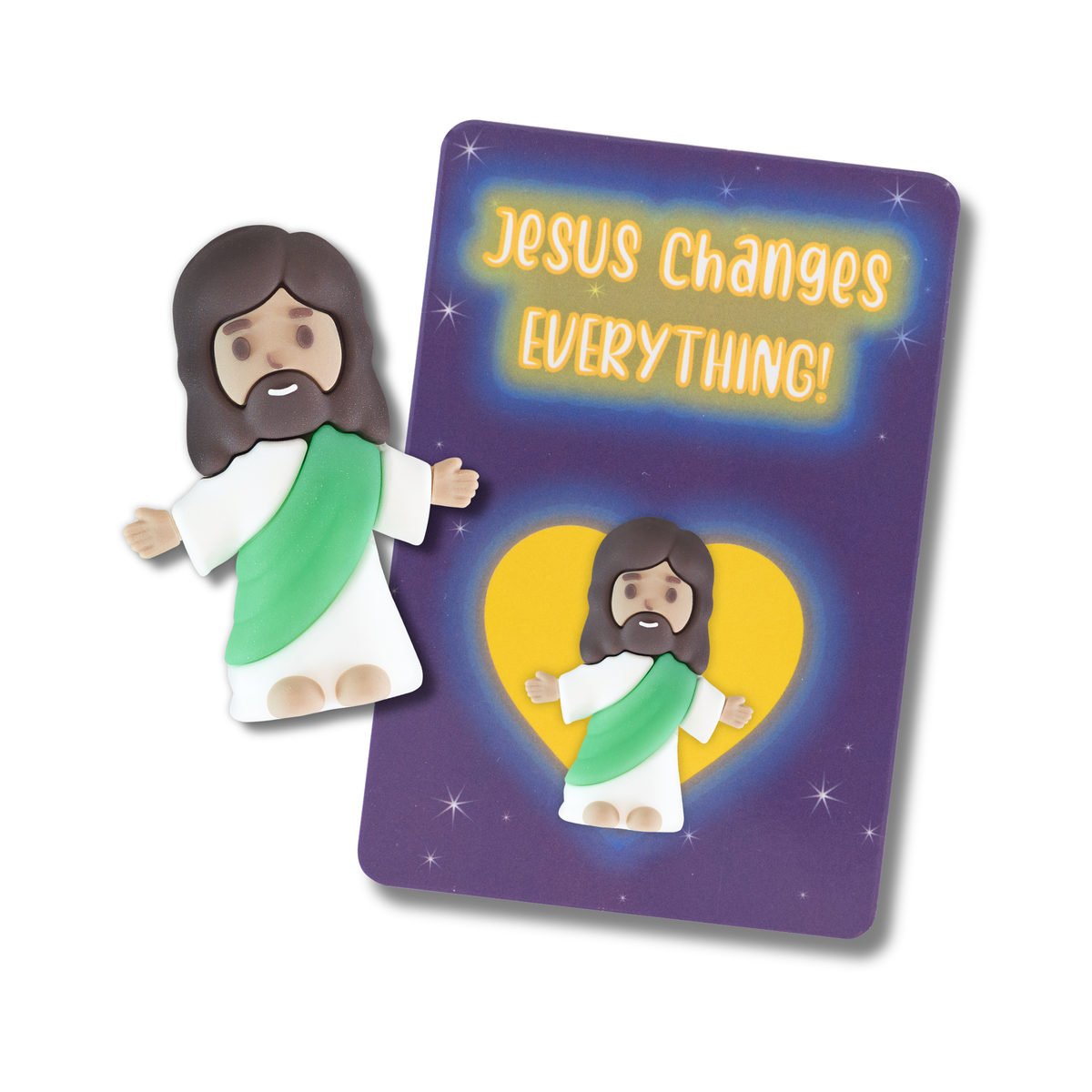 Glow-in-the-Dark Tiny Jesus with Scripture Card