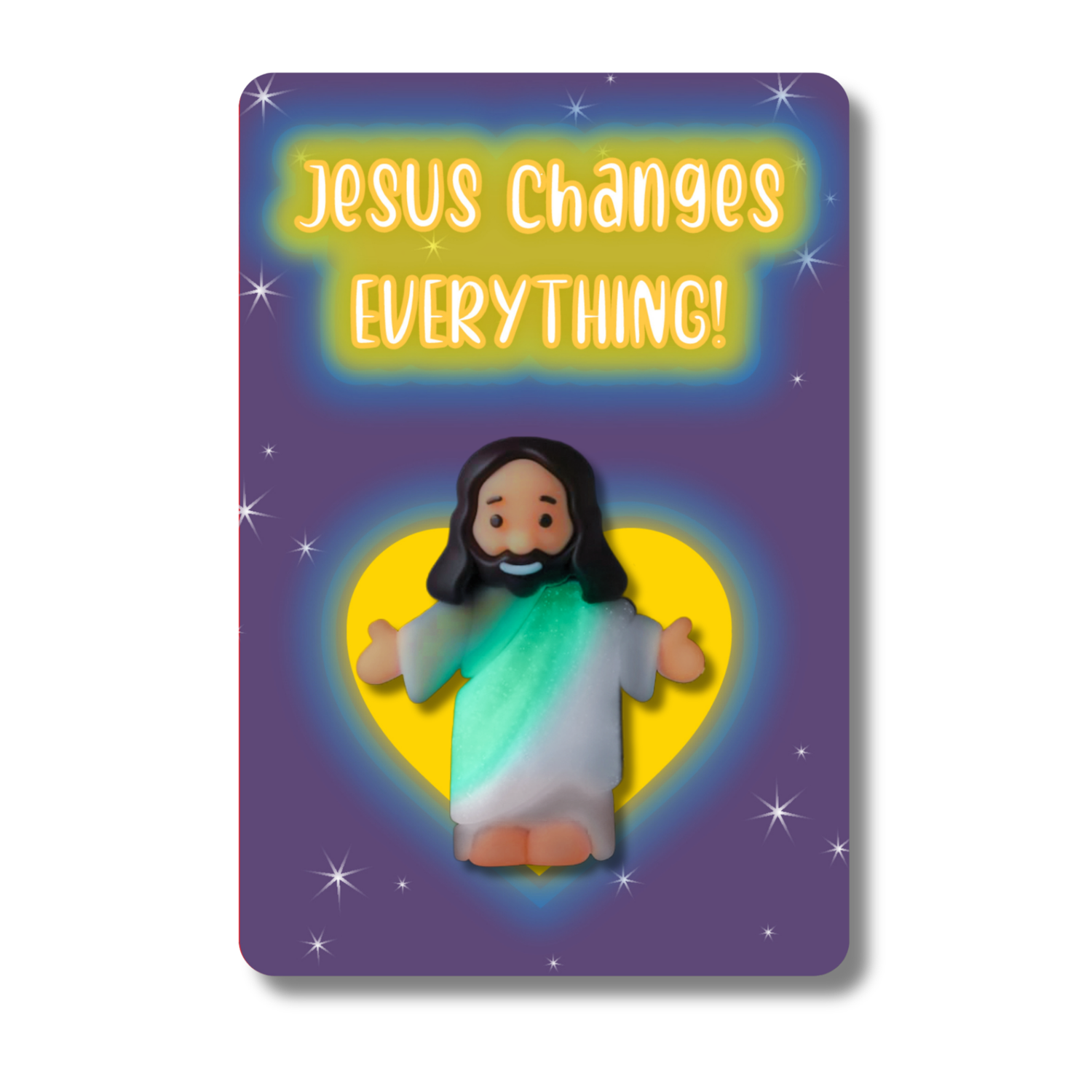 Glow-in-the-Dark Tiny Jesus with Scripture Card
