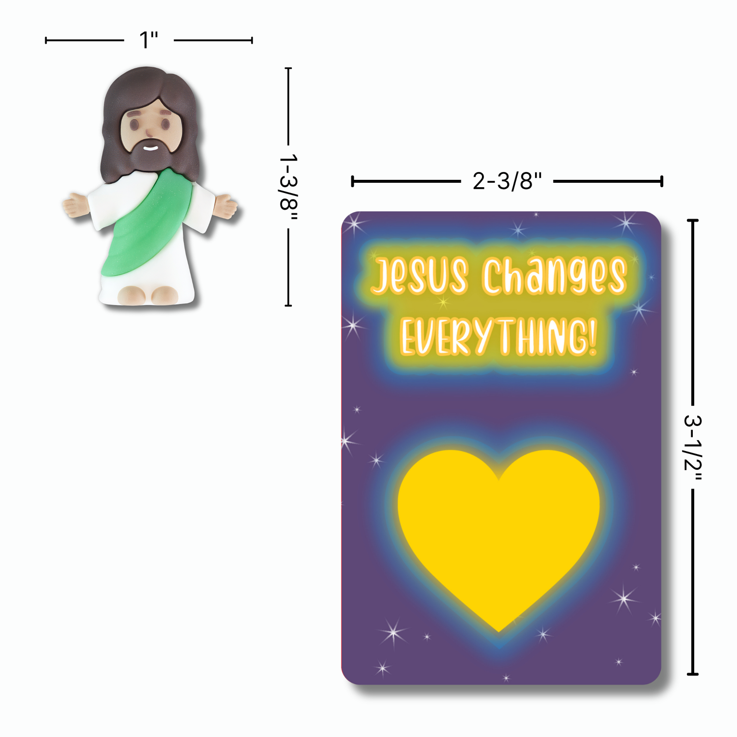 Glow-in-the-Dark Tiny Jesus with Scripture Card