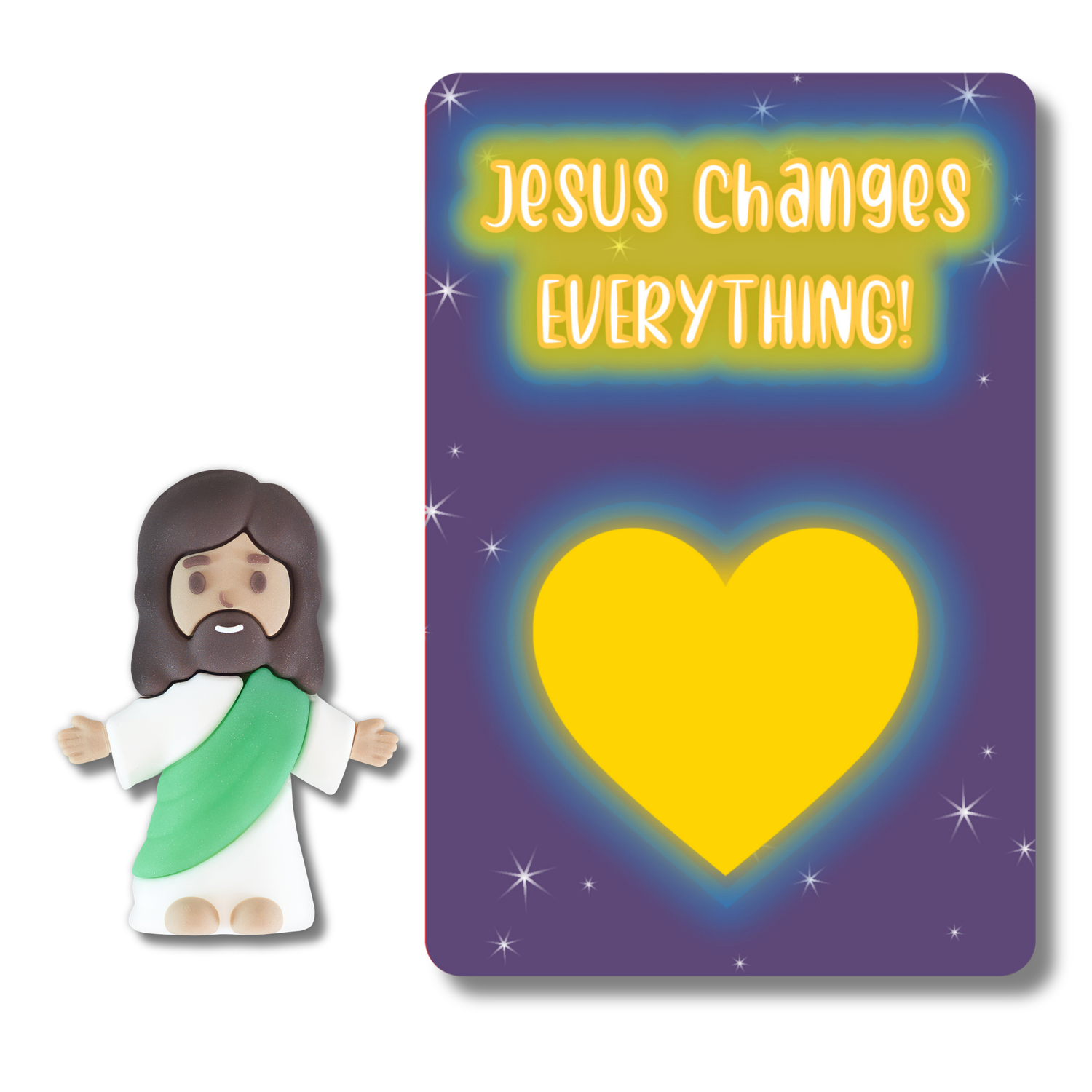 Glow-in-the-Dark Tiny Jesus with Scripture Card