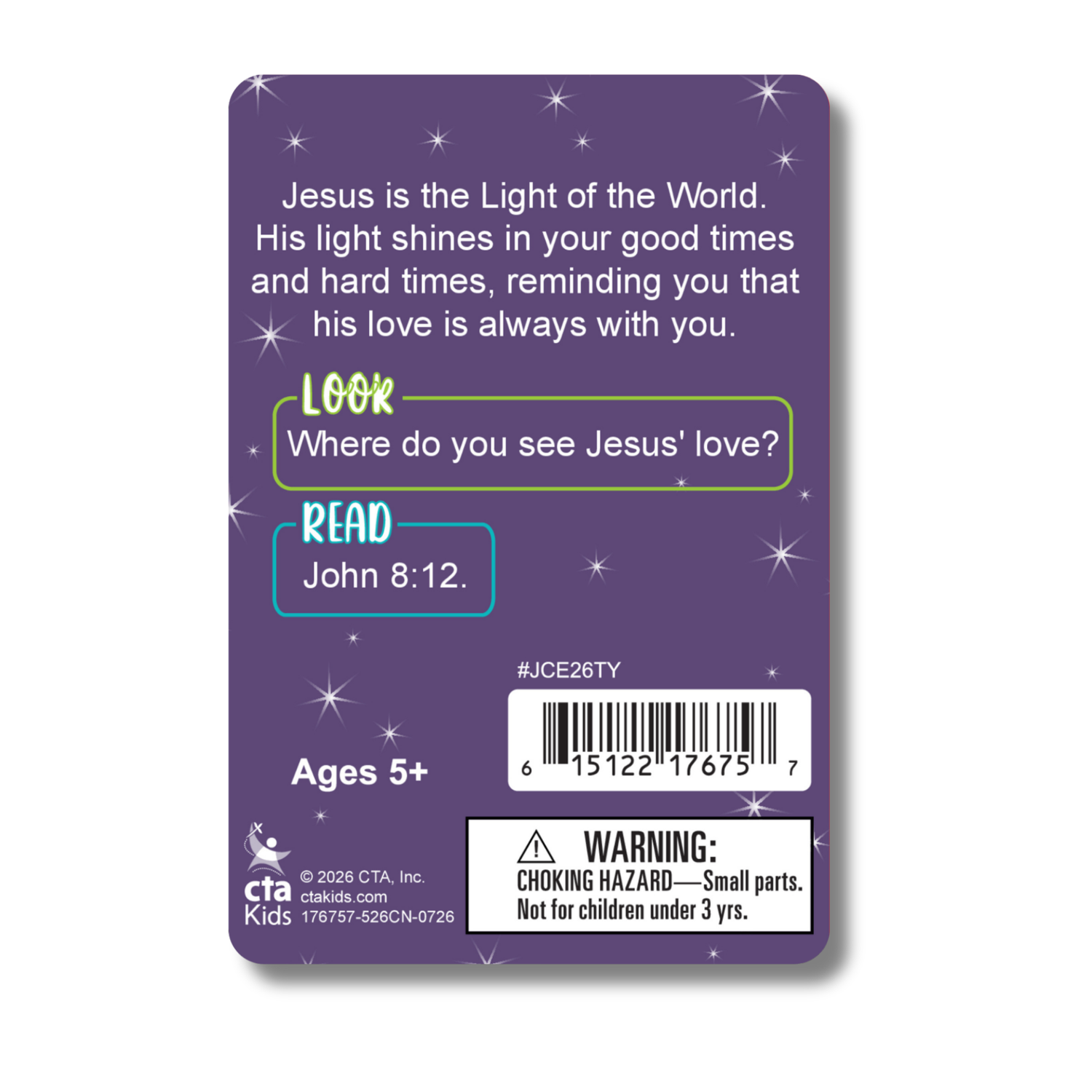 Glow-in-the-Dark Tiny Jesus with Scripture Card