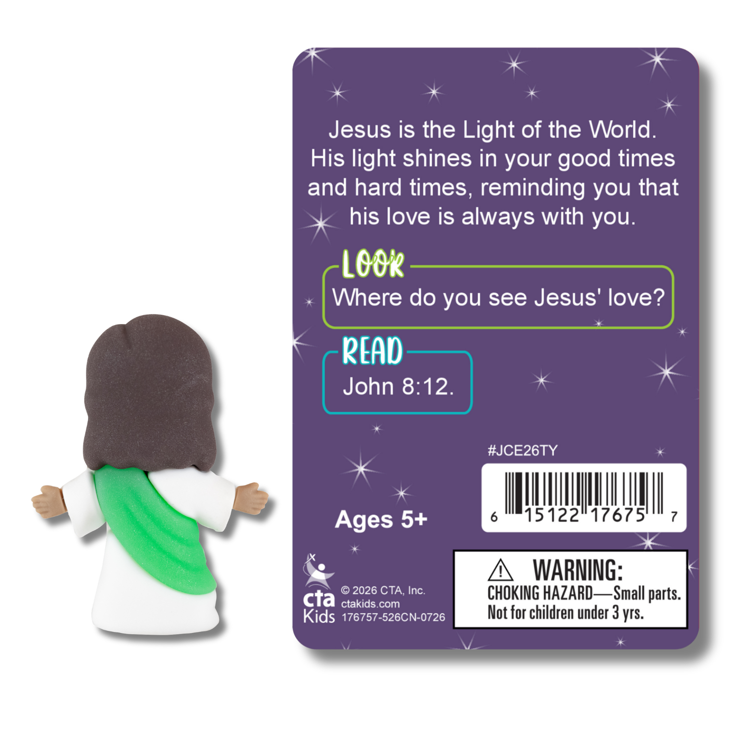 Glow-in-the-Dark Tiny Jesus with Scripture Card