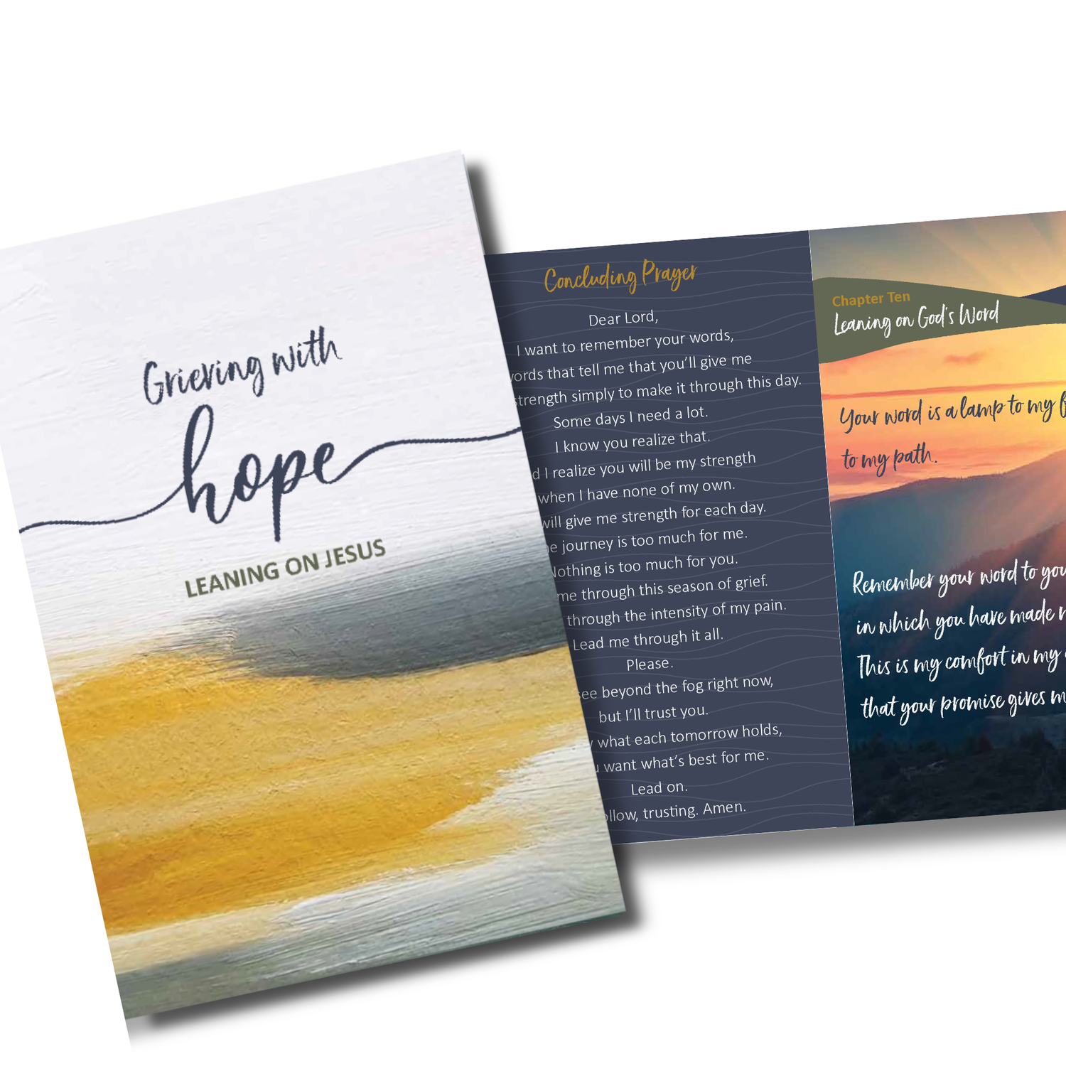 64-Page Full-Color Book: Grieving with Hope, Leaning on Jesus