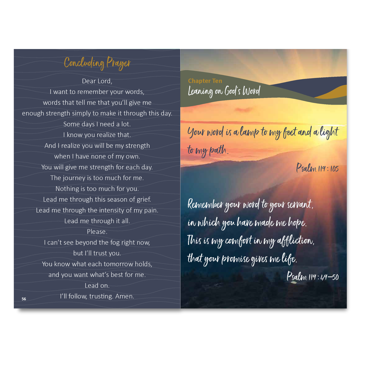 64-Page Full-Color Book: Grieving with Hope, Leaning on Jesus