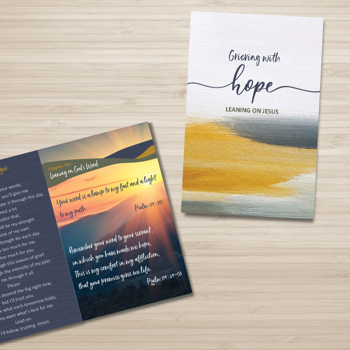 64-Page Full-Color Book: Grieving with Hope, Leaning on Jesus