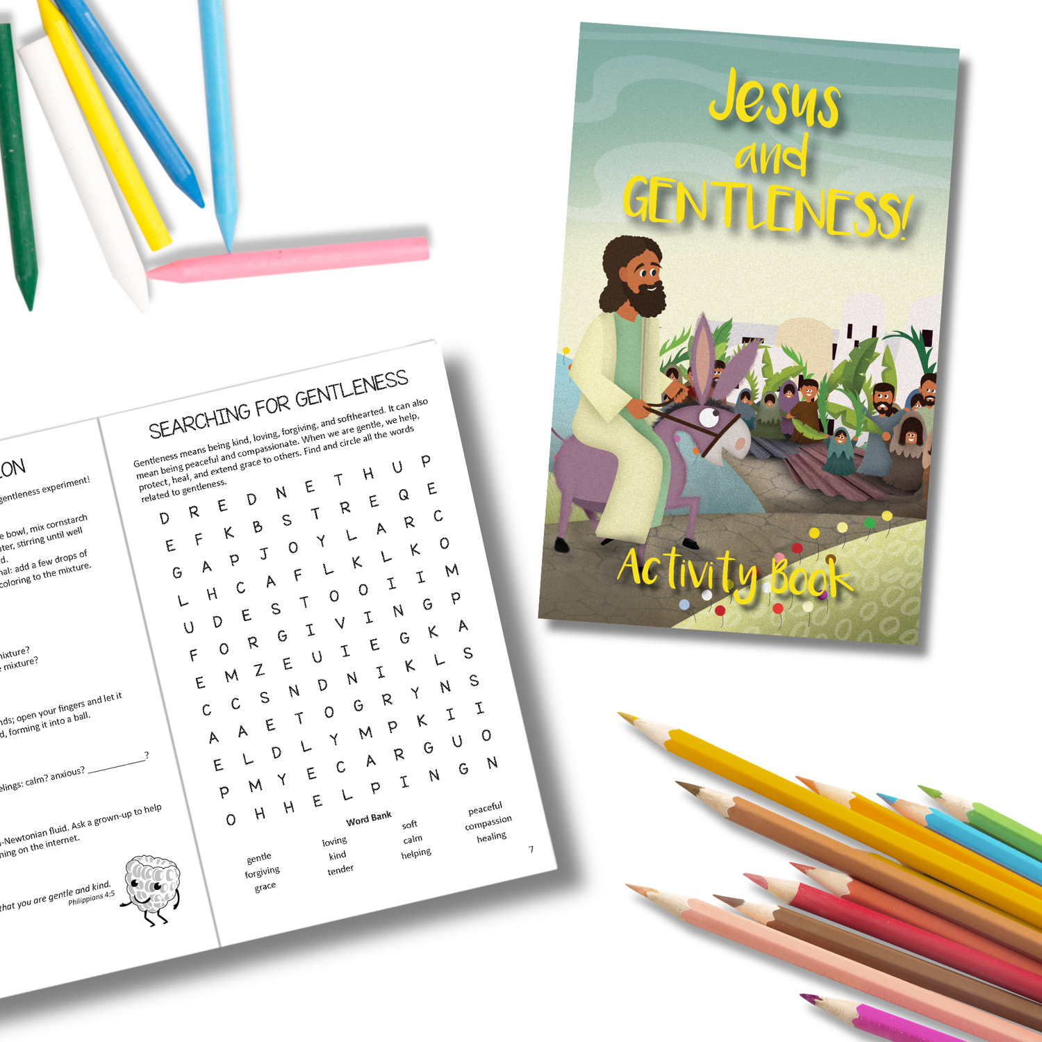 16-Page Activity Booklet - Jesus and GENTLENESS!