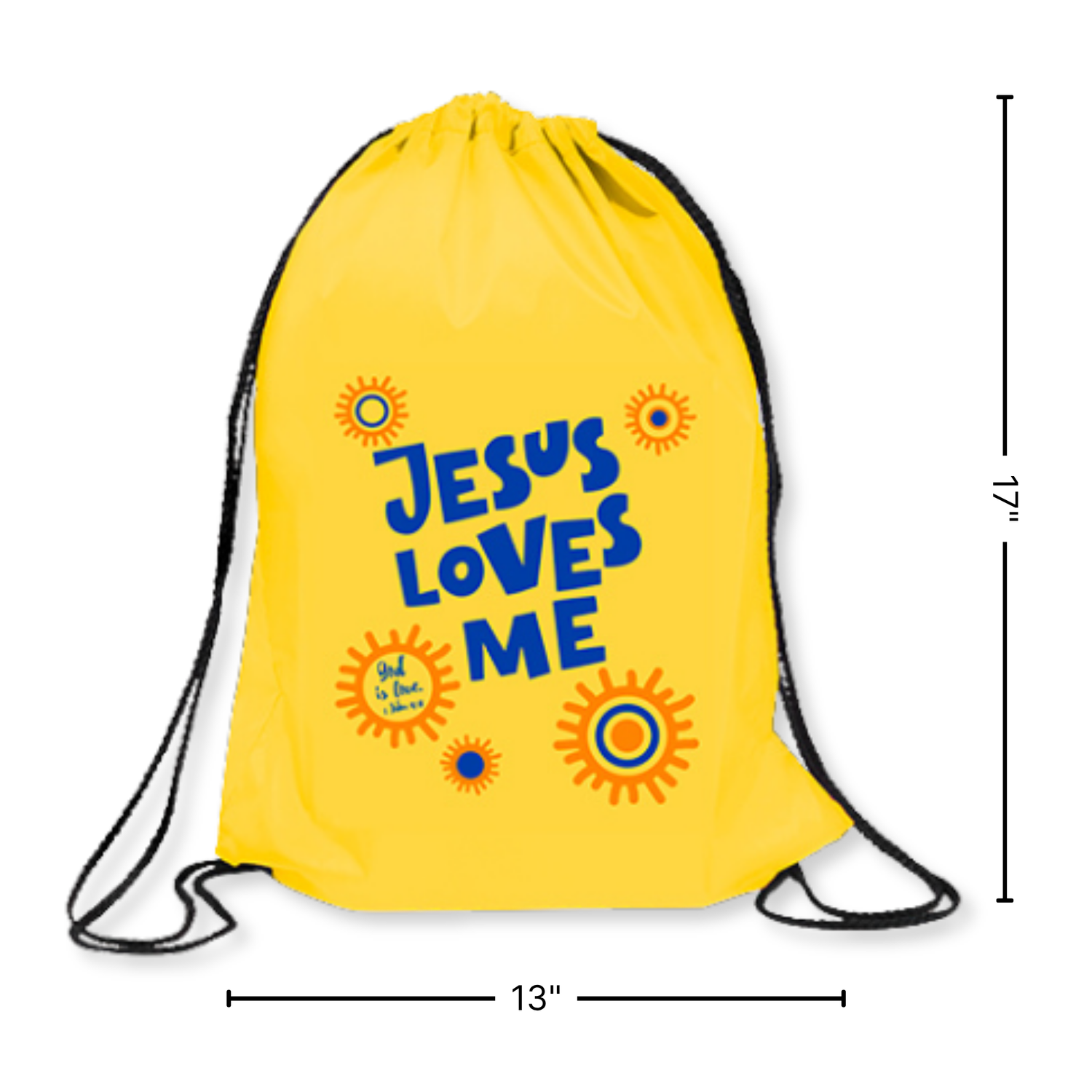 Drawstring Bag - Jesus Loves Me