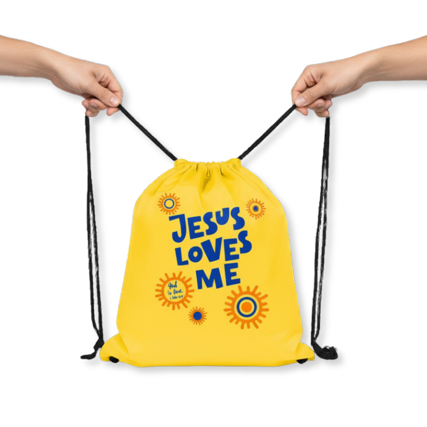 Christ to All 135632 Jesus Loves Me Drawstring Backpack