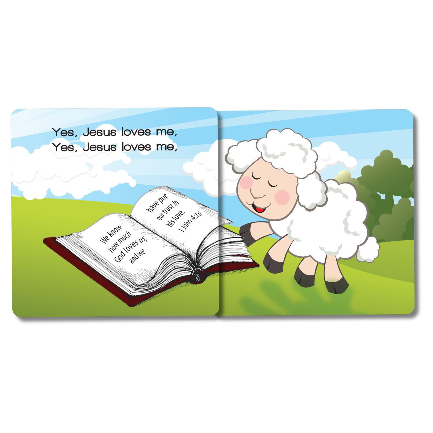 8-Page Board Book - Jesus Loves Me, This I Know!