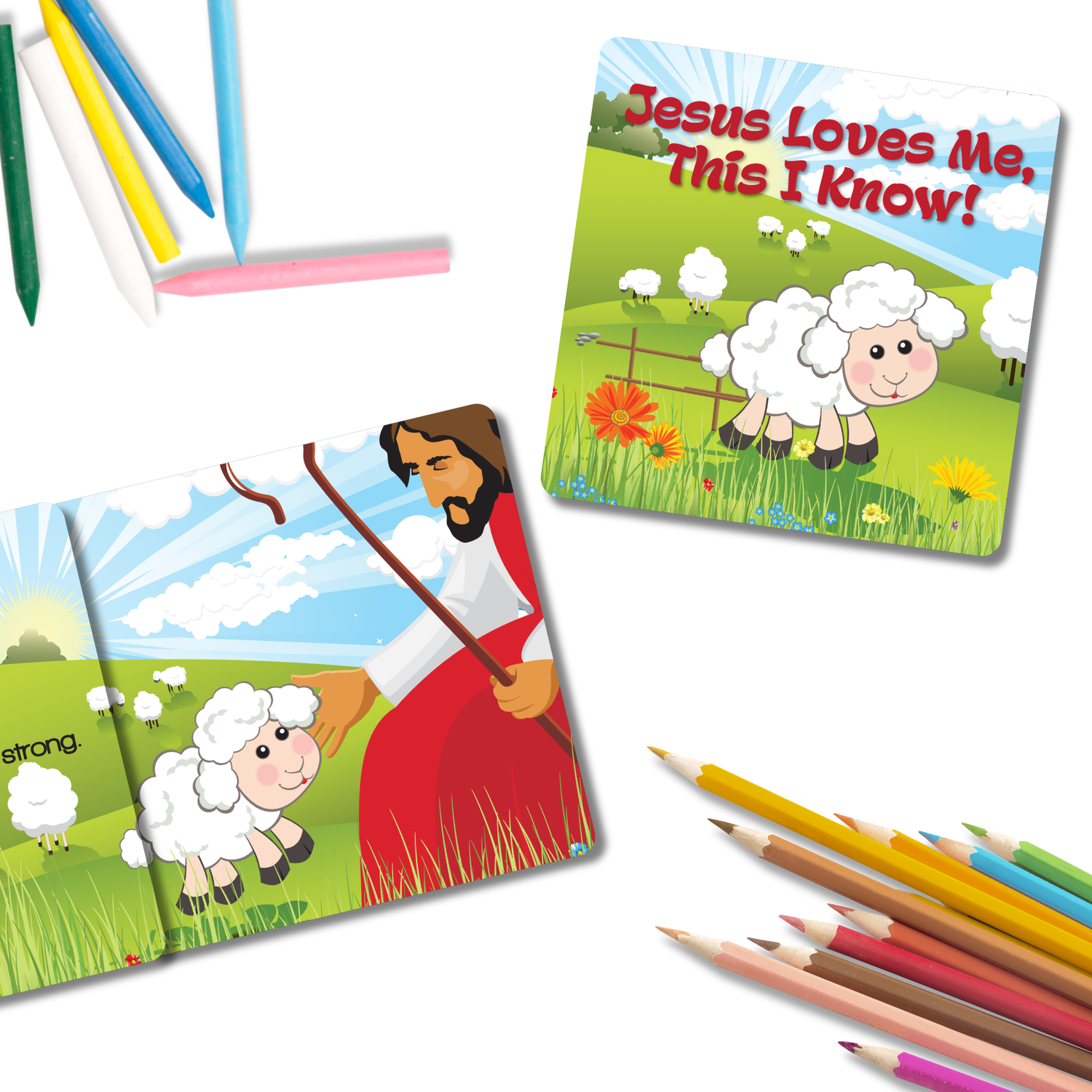 8-Page Board Book - Jesus Loves Me, This I Know!