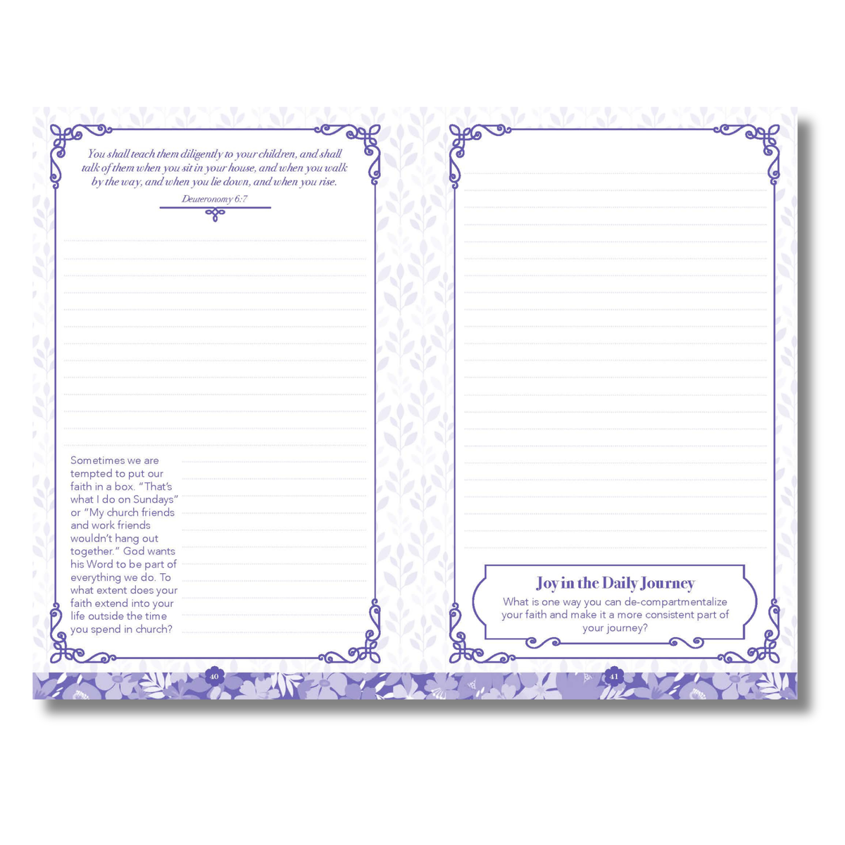 Open book with text and decorative borders on a white background by CTA Christ to All & CTA Publishing.