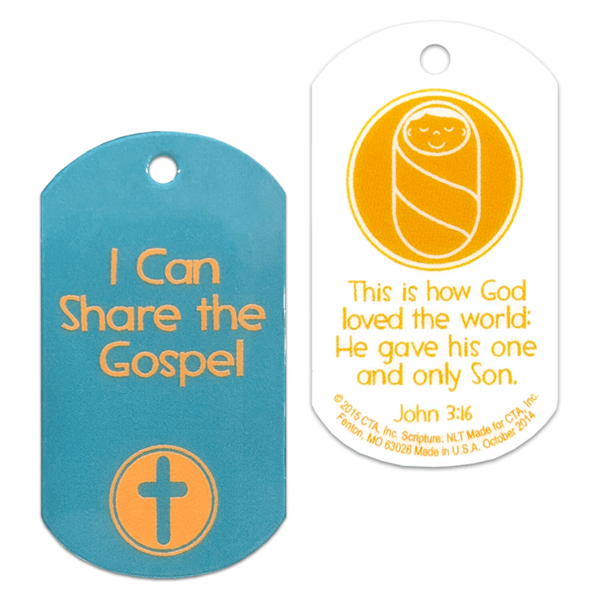 CLOSEOUT - John 3:16 Truth Tags (1 Sheet of 6)