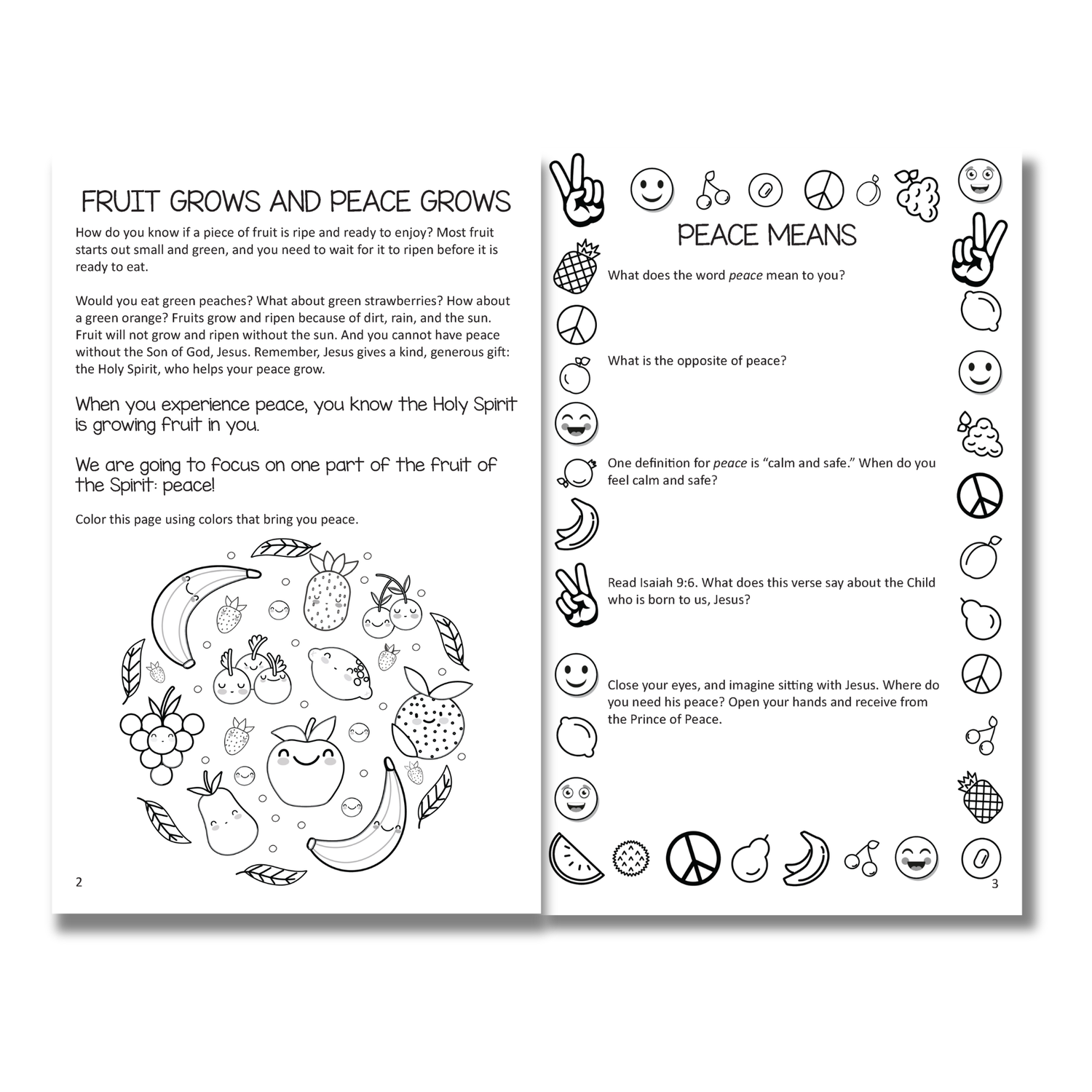 16-Page Activity Booklet - Jesus and PEACE!