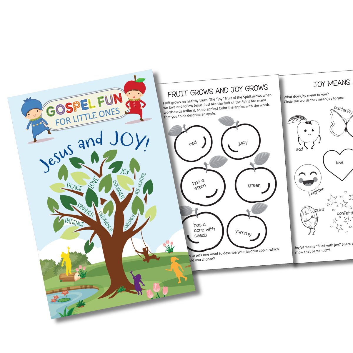 Gospel Fun for Little Ones Activity Booklet for Preschoolers - Jesus and JOY!
