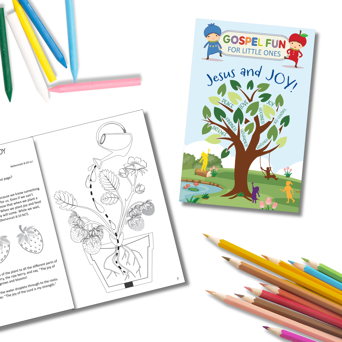 Gospel Fun for Little Ones Activity Booklet for Preschoolers - Jesus and JOY!