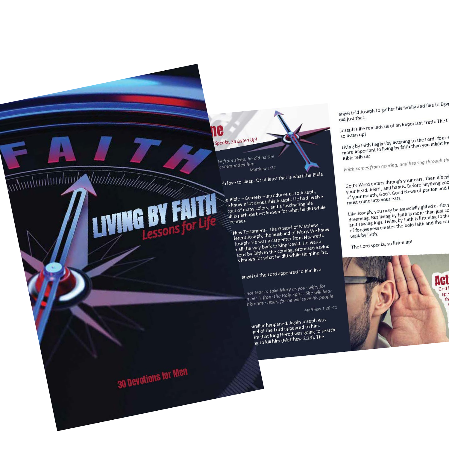 64-Page Devotion Book for Men & Boys - ESV - Living by Faith