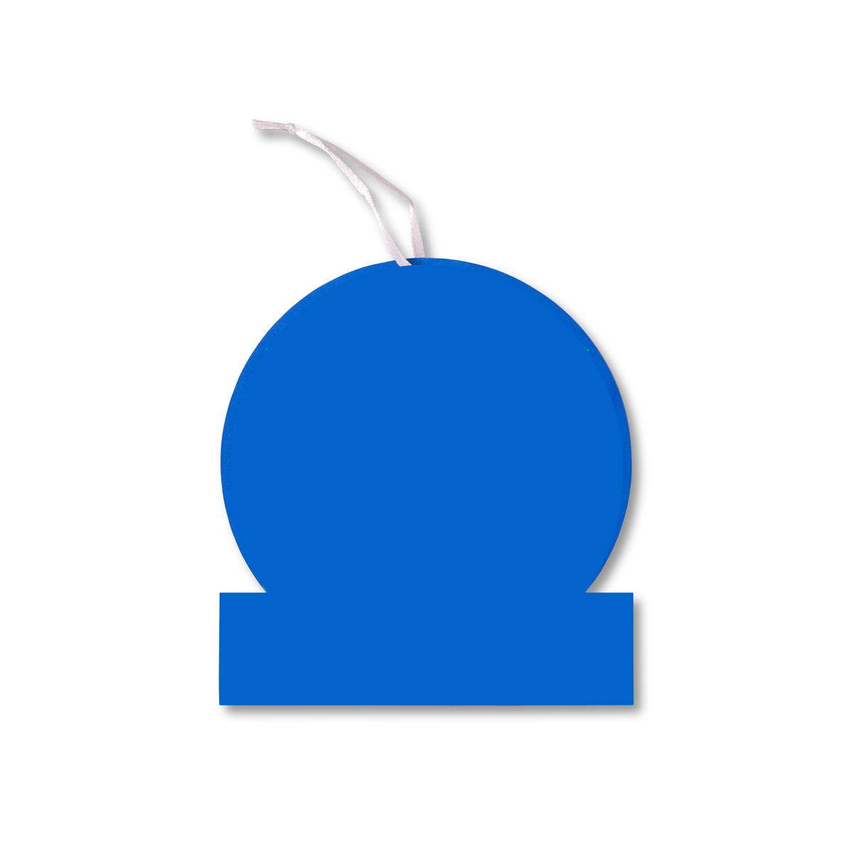 Back-of-product image showing a blue Christmas ornamentz; suitable for Christian holiday décor, Christmas tree displays, and seasonal gifting by CTA Christ to All and CTAKids.