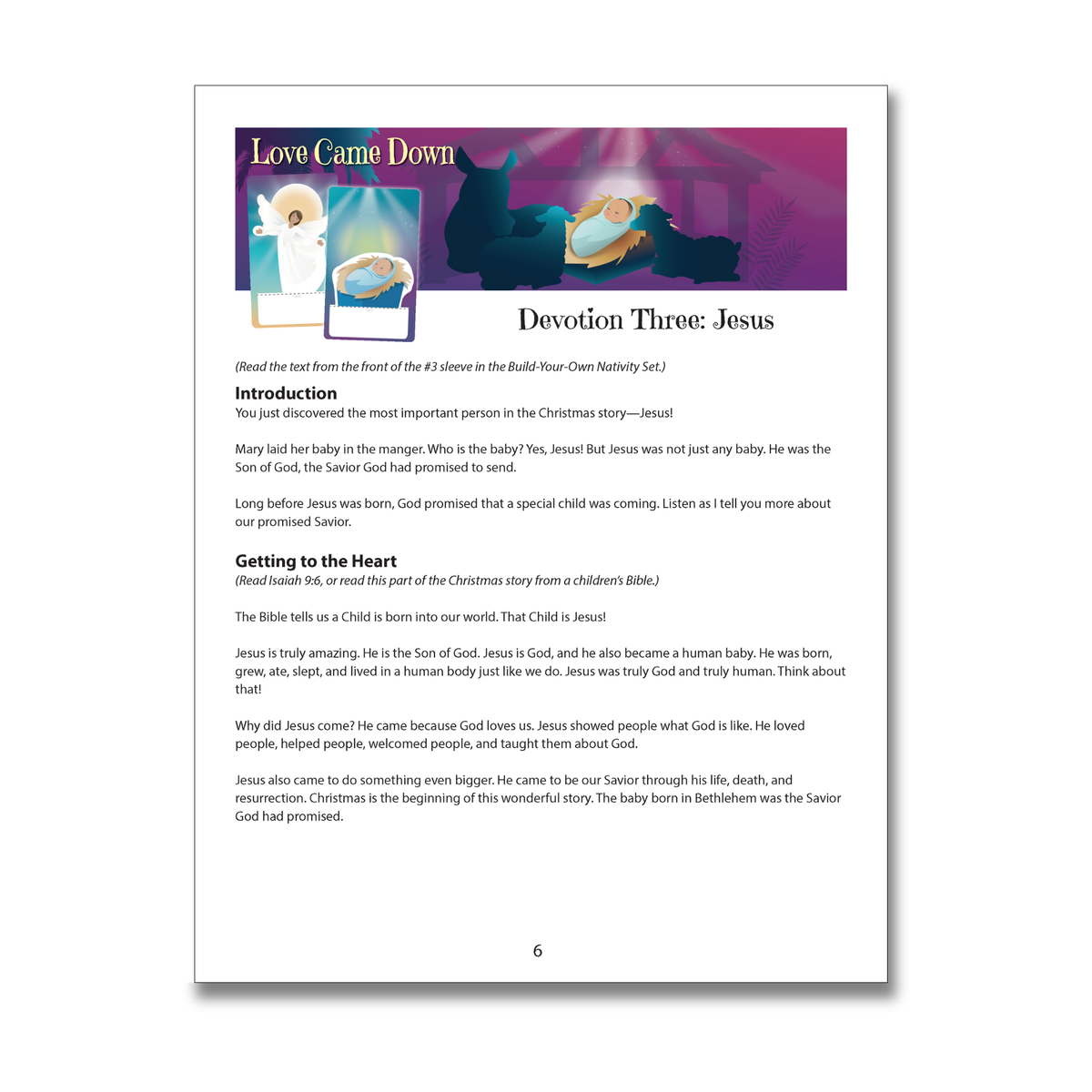 FREE DIGITAL DOWNLOAD 4-Part Family Advent Activity - Love Came Down