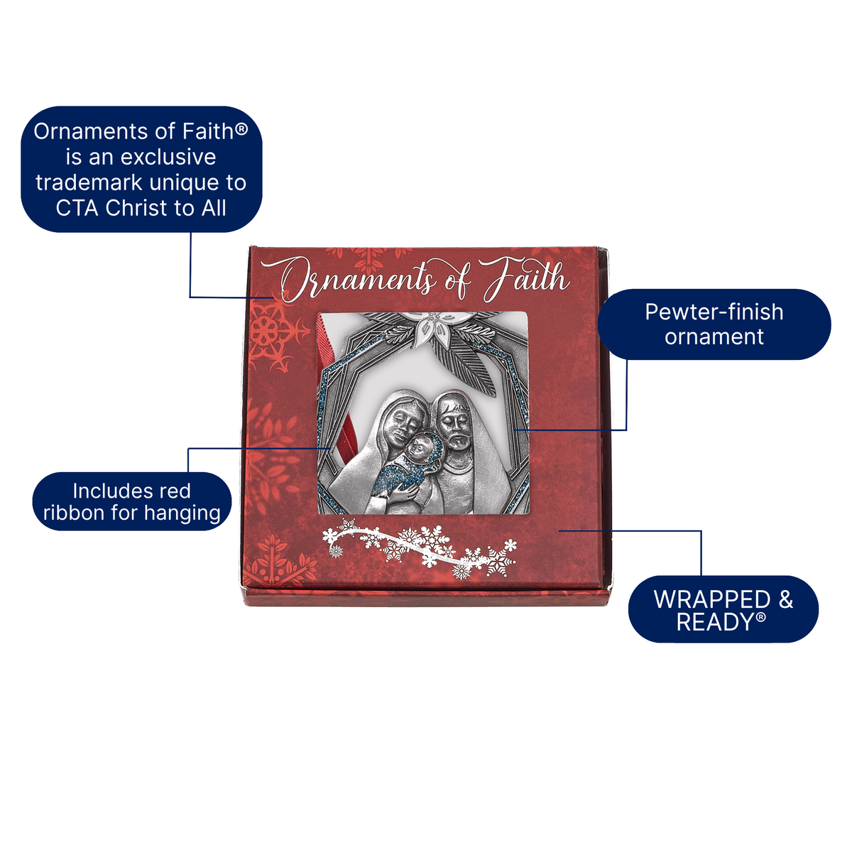 Ornaments of Faith® - KJV - Love Came Down by CTA Christ to All and CTA Gifts.