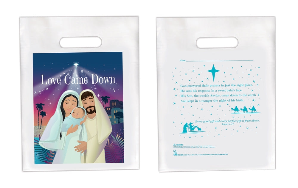 Treat Sack for Love Came Down Christian Christmas gifts