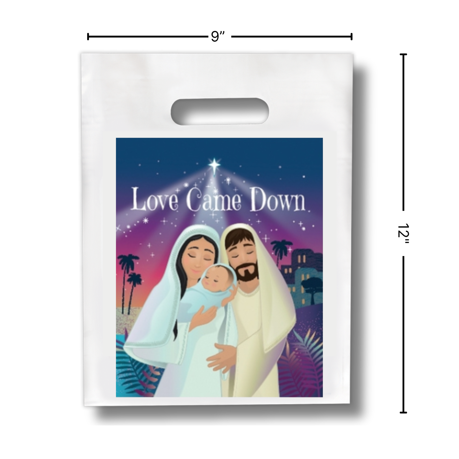 9" x 12" Goodie Bags (12 Pack) - Love Came Down