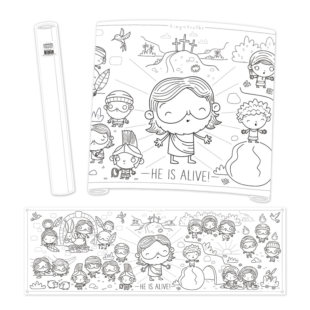 Tiny Truths Illustrated Bible Giant Easter Coloring Mural