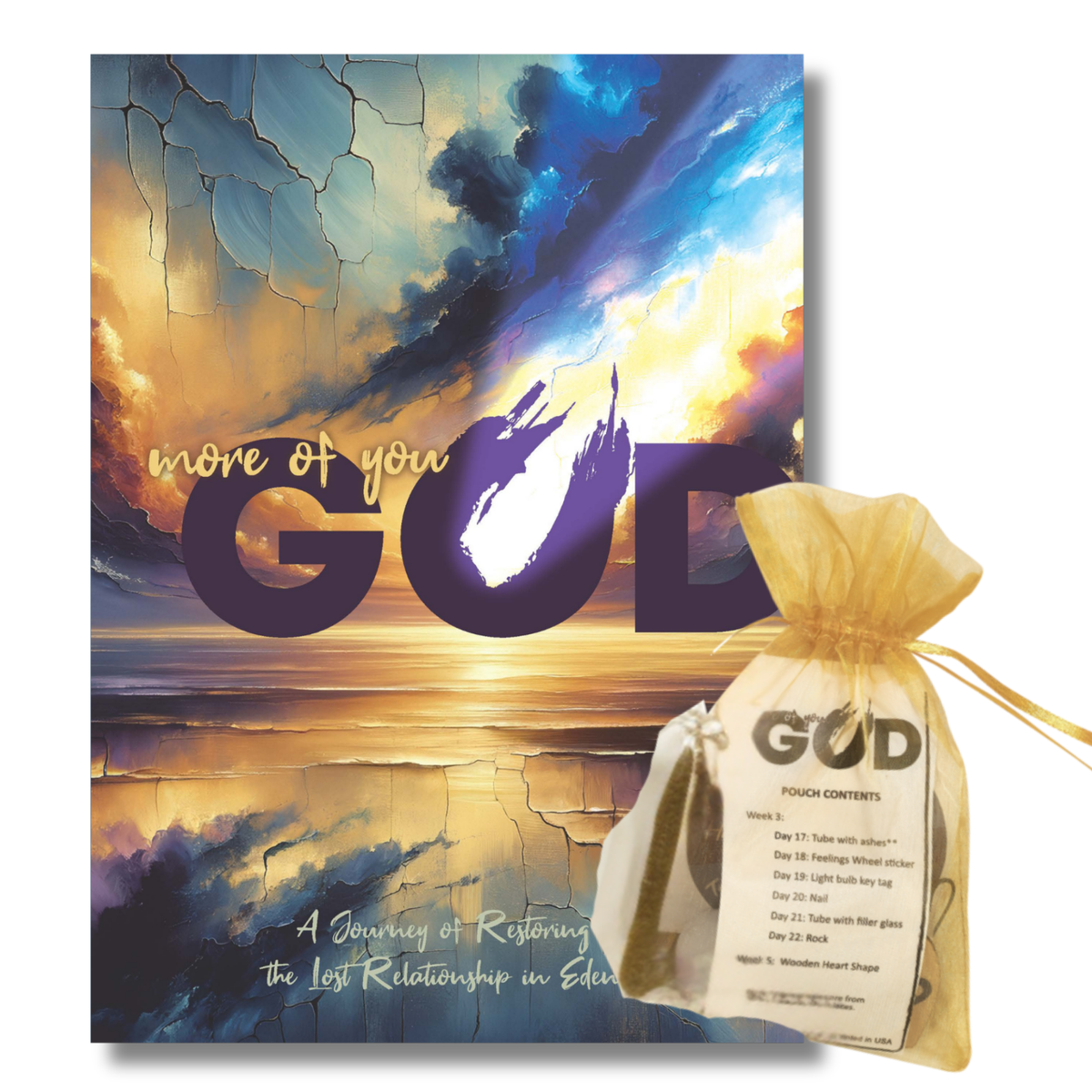 Product packaging with 'GOD' branding and a colorful design on the cover by CTA Christ to All & CTA Gifts.