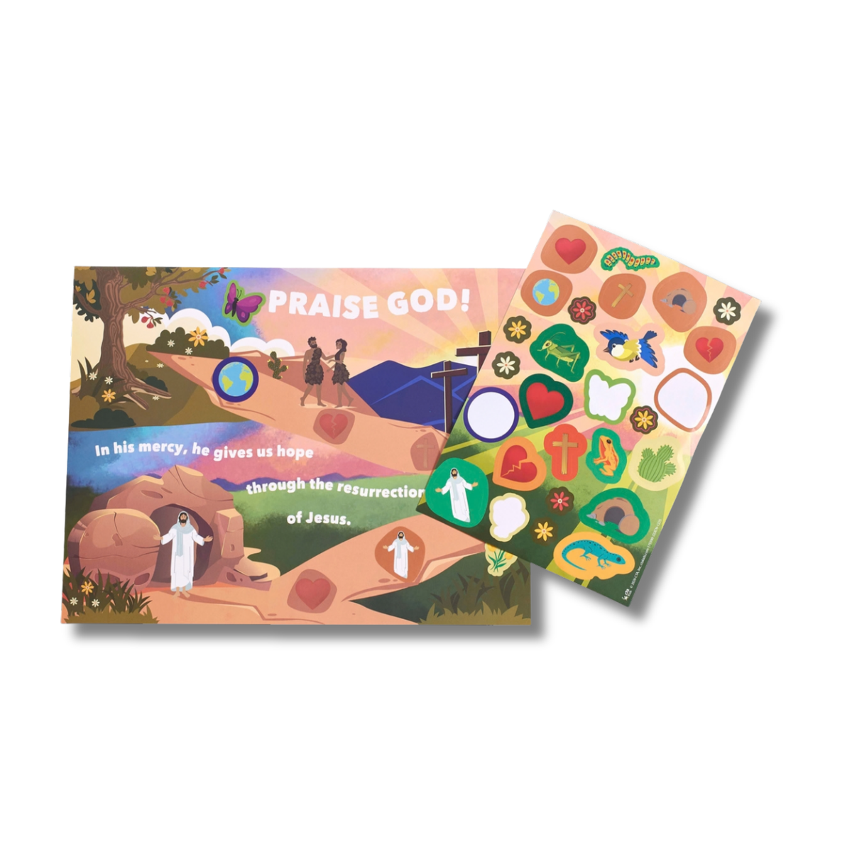 Journey-to-Easter Weekly Sticker Activity for Kids & Families