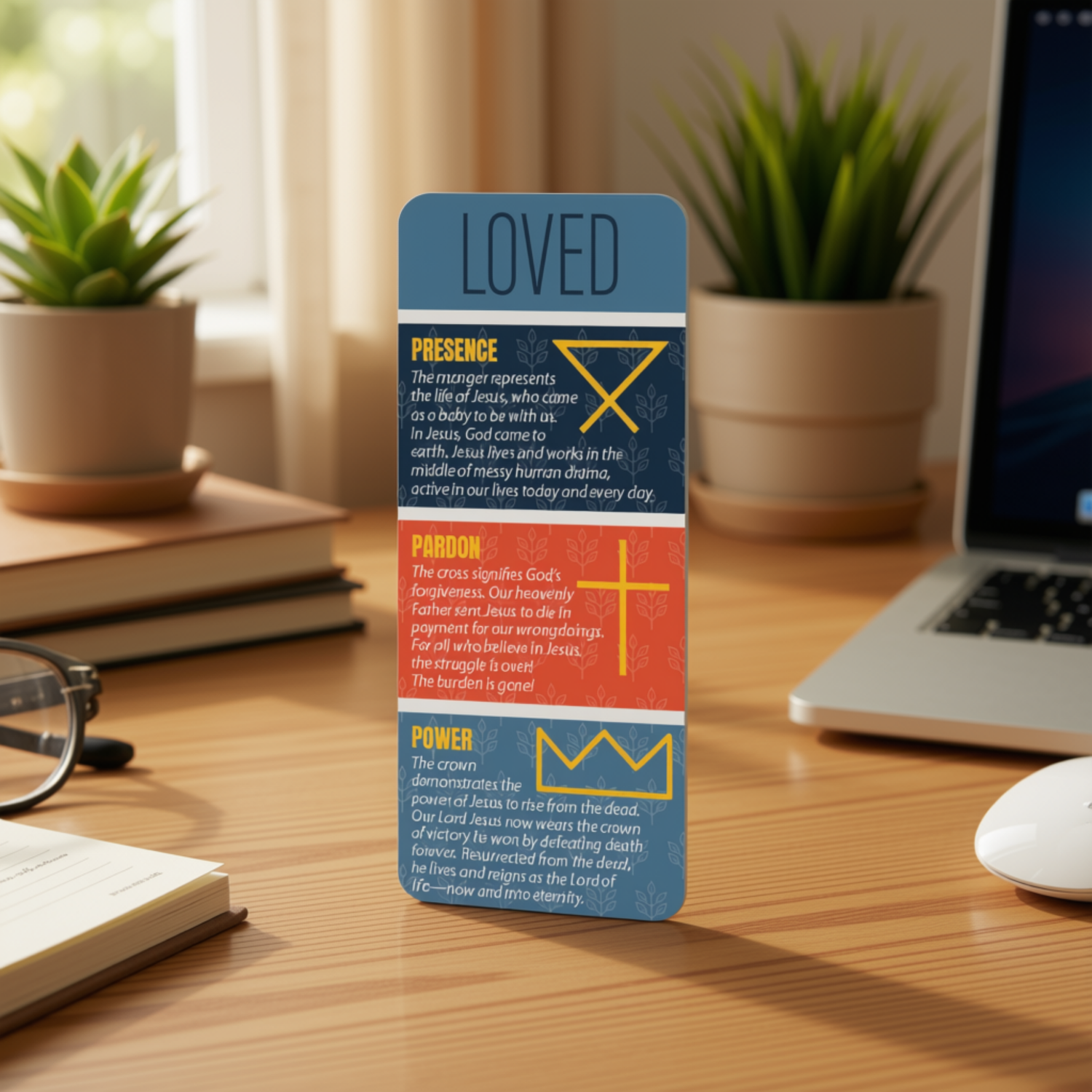 Pack of 12 Individual Bookmarks - Loved & Sent Faith Journey