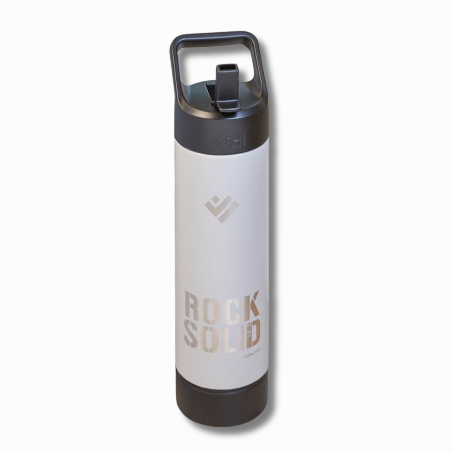Deluxe 20oz Water Bottle with Storage Base - Rock Solid