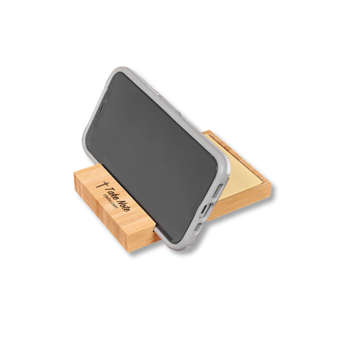 Dual-Purpose Bamboo Desk Organizer
