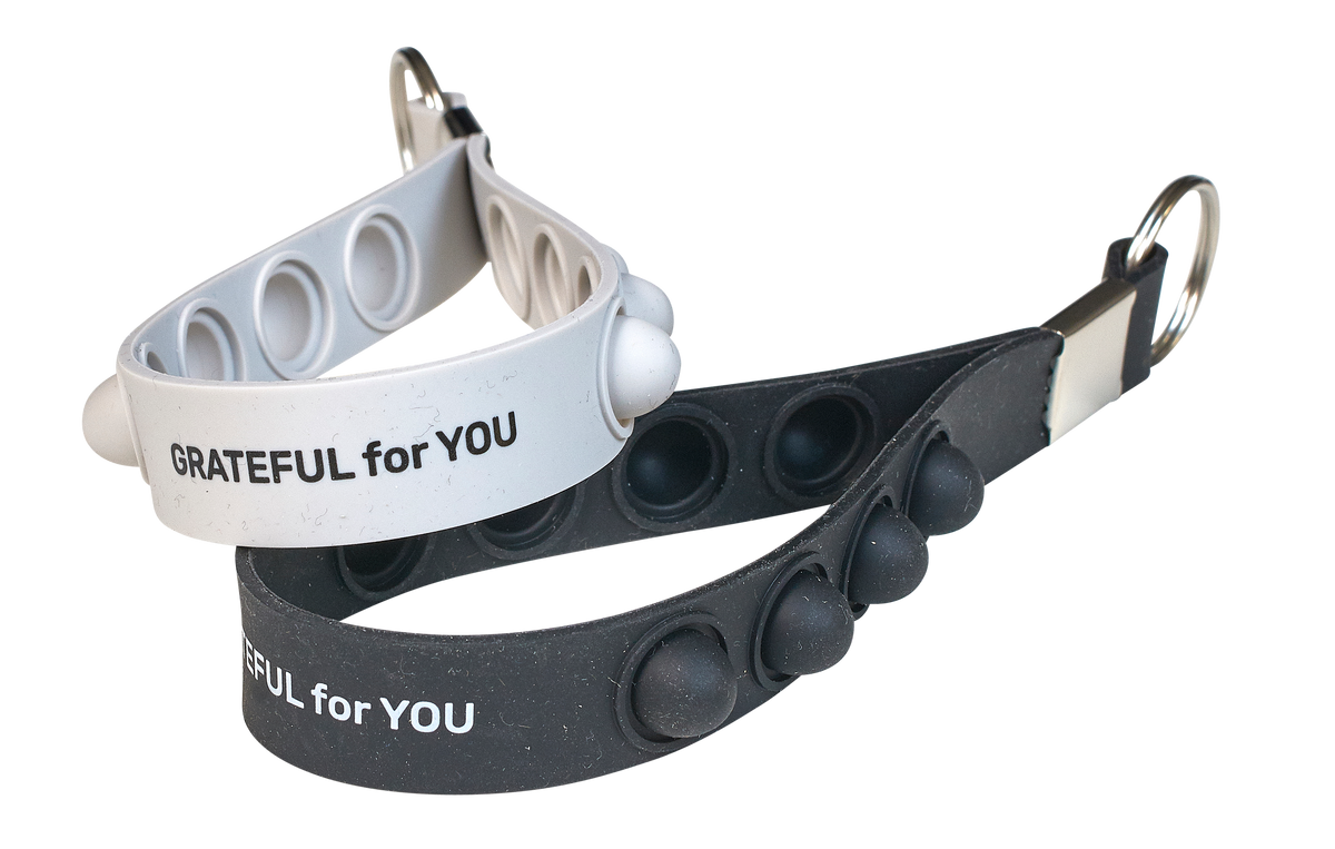 Key Chain Loop - Pop Bubble Stress-Reliever - Grateful for You